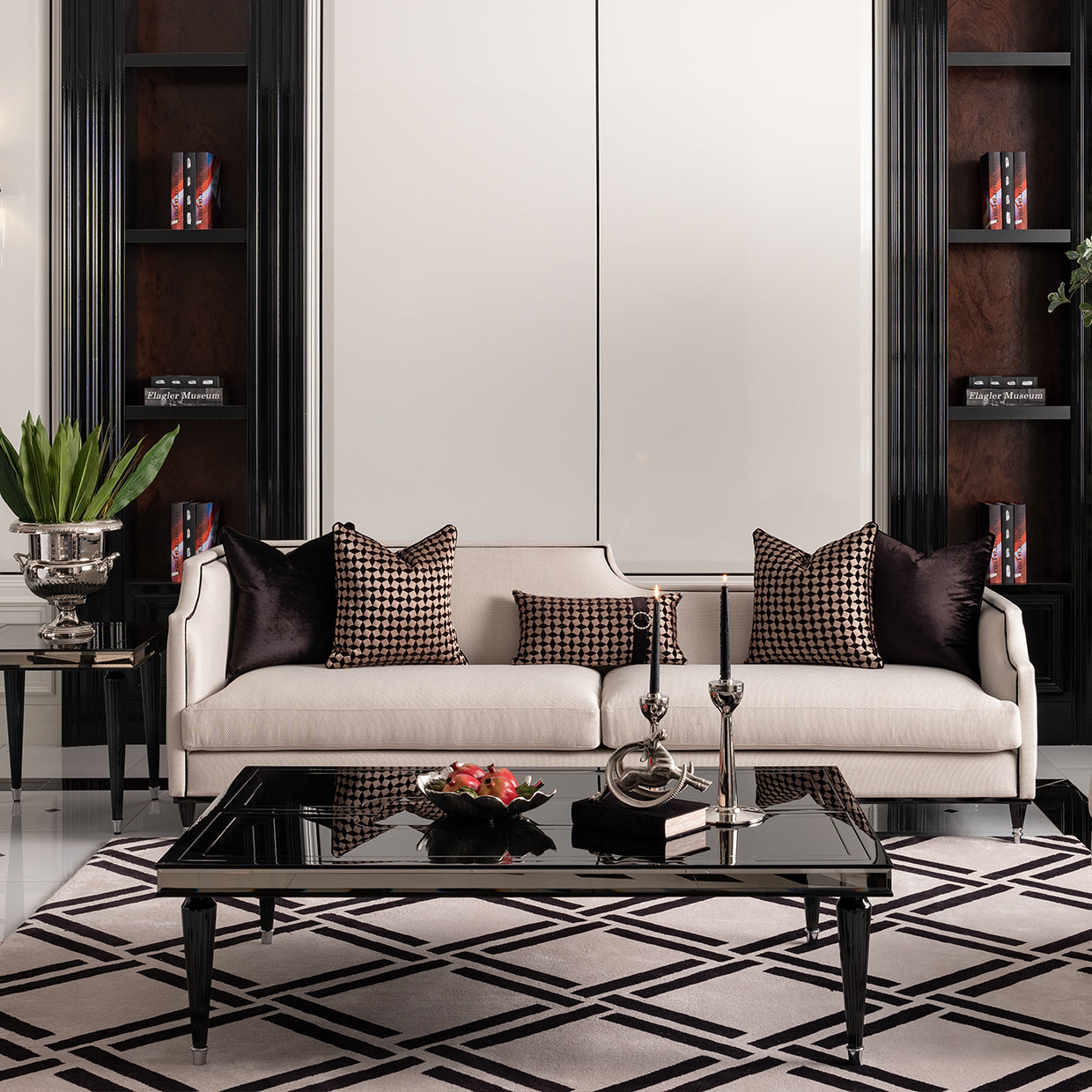 La Francaise Black Ice Cocktail Table - Ornate Home
