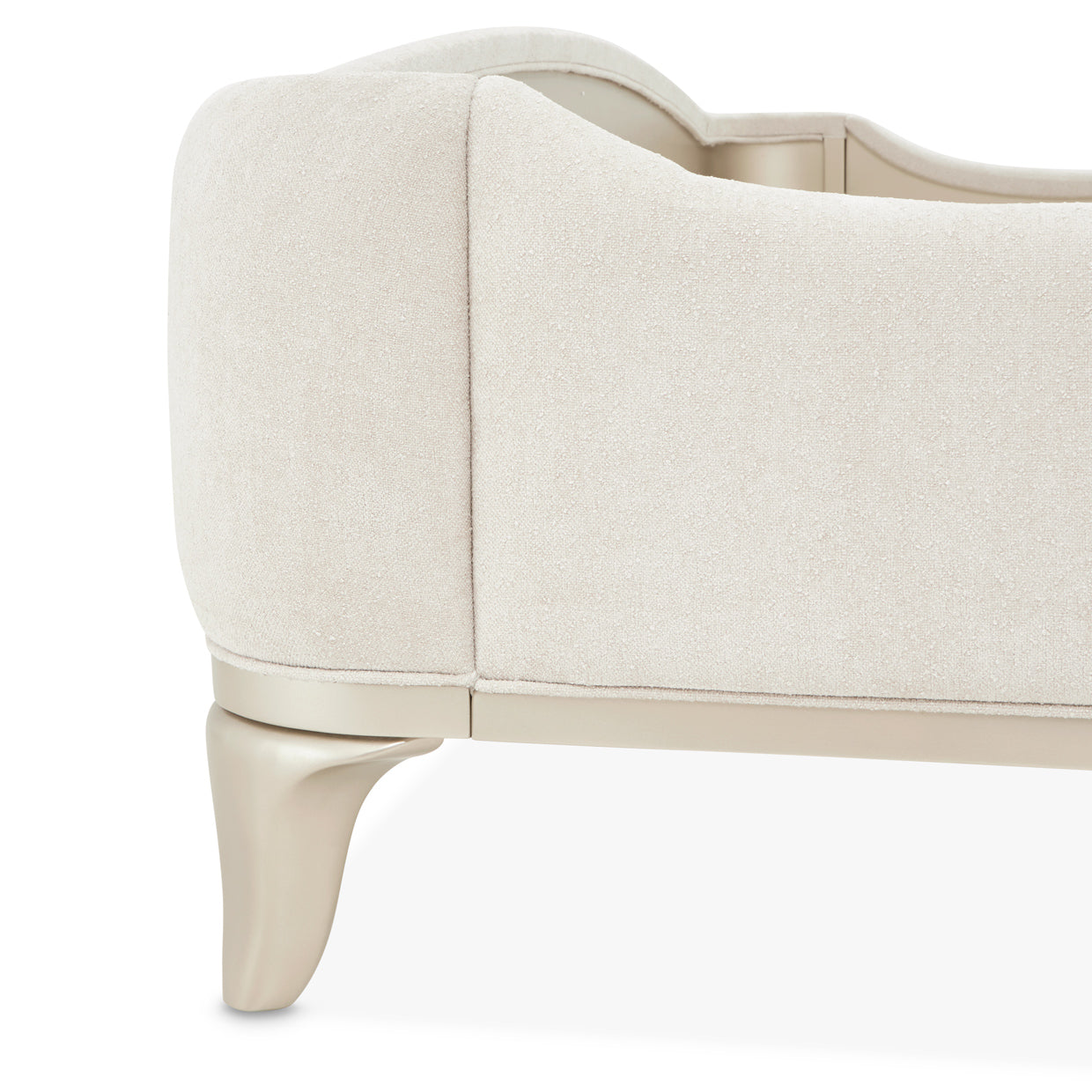 La Marisia Champagne Gold/Tranquil Upholstered Bed - Ornate Home