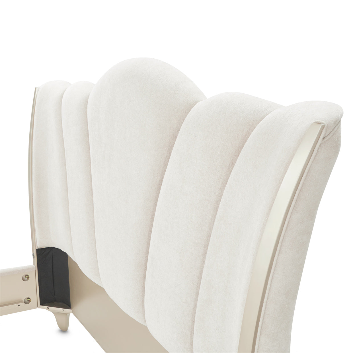 La Marisia Champagne Gold/Tranquil Upholstered Bed - Ornate Home