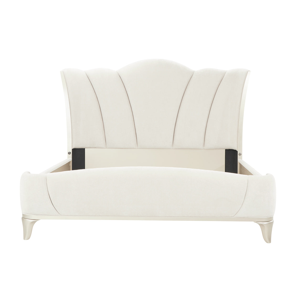 La Marisia Champagne Gold/Tranquil Upholstered Bed - Ornate Home