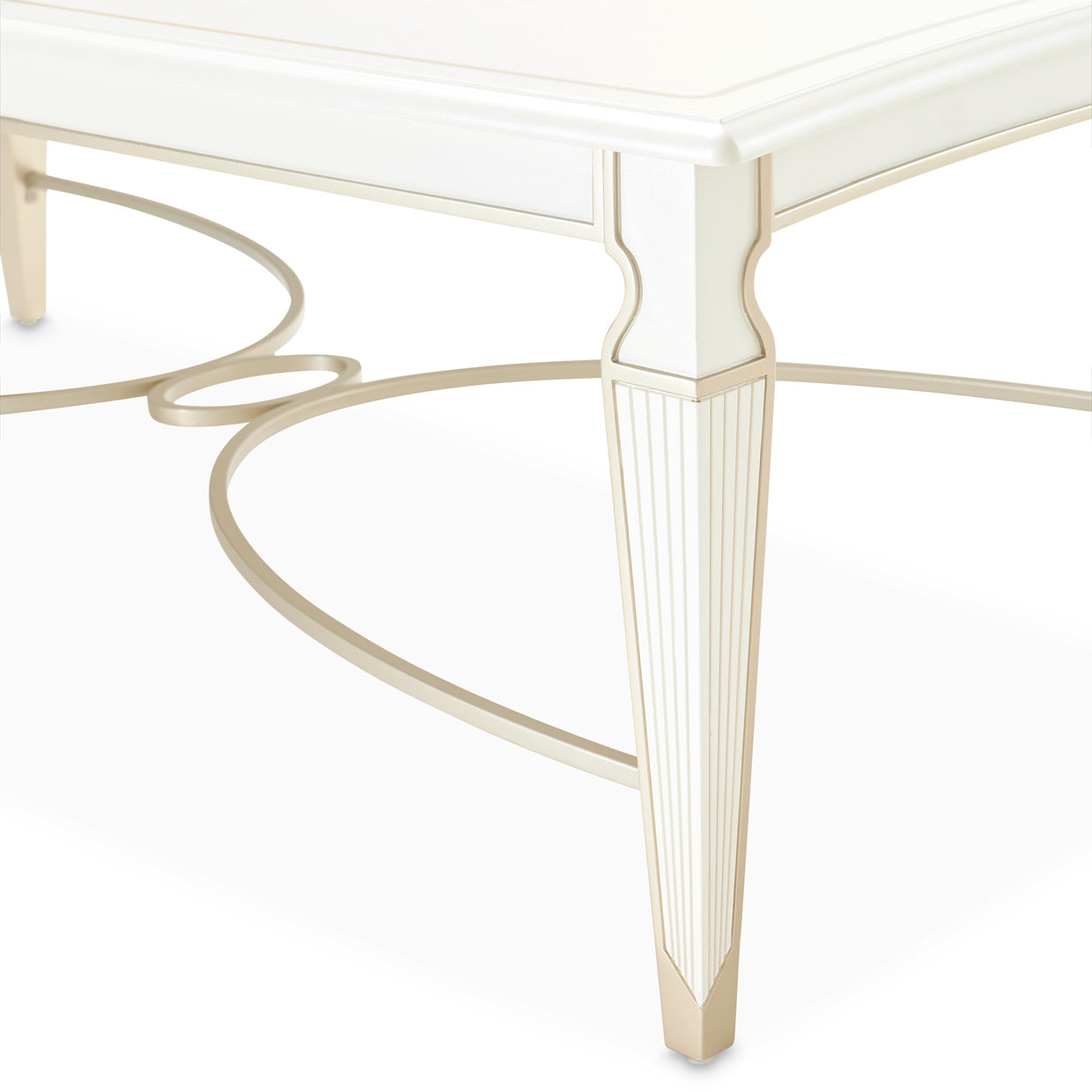 La Marisia Creamy Pearl Cocktail Table - Ornate Home