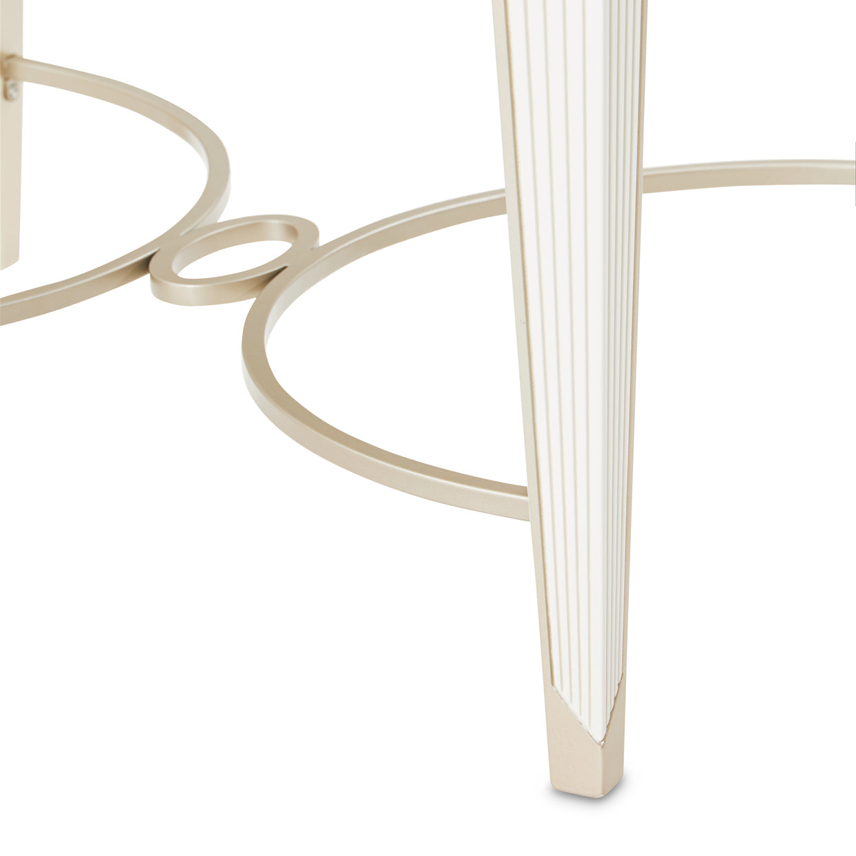 La Marisia Creamy Pearl End Table - Ornate Home