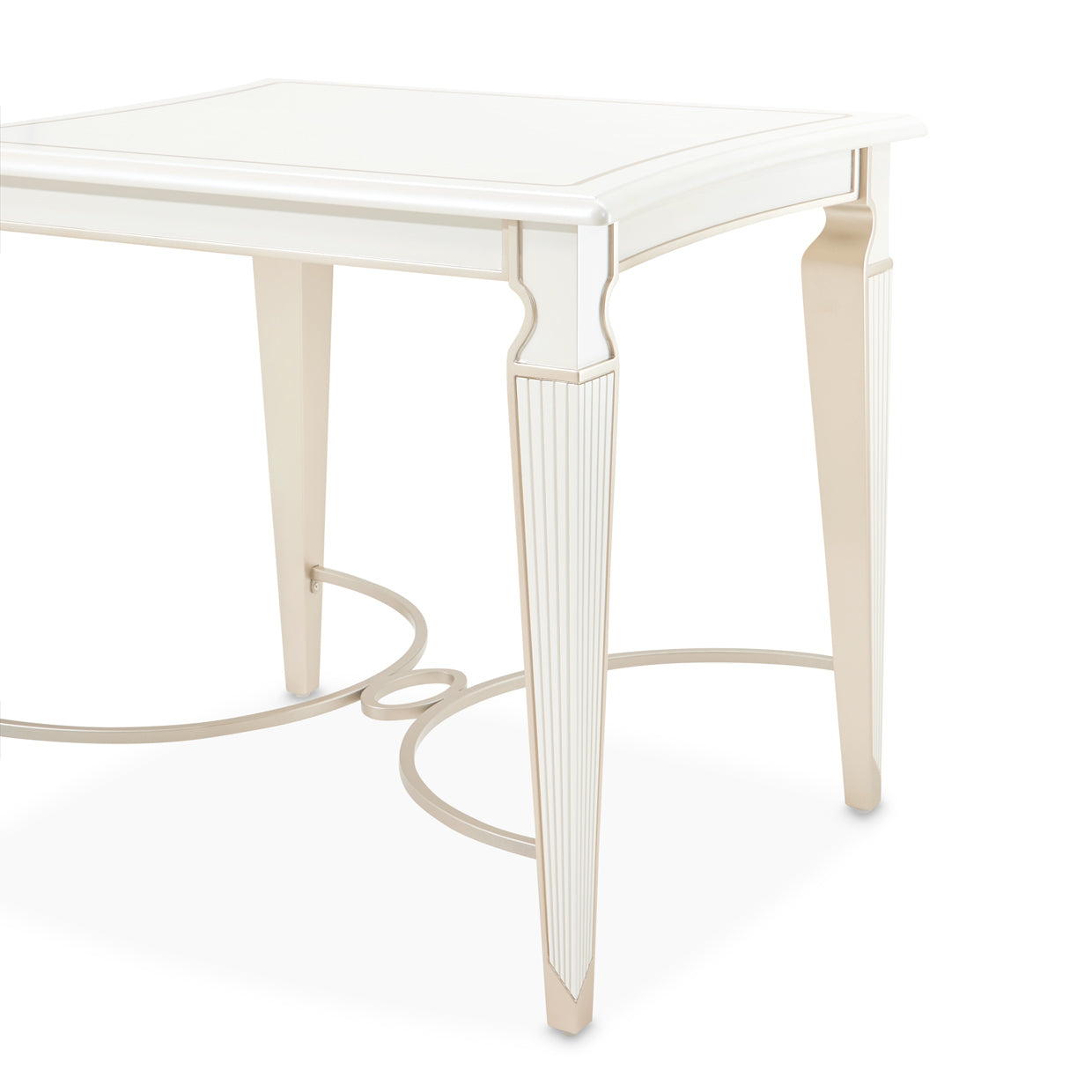 La Marisia Creamy Pearl End Table - Ornate Home