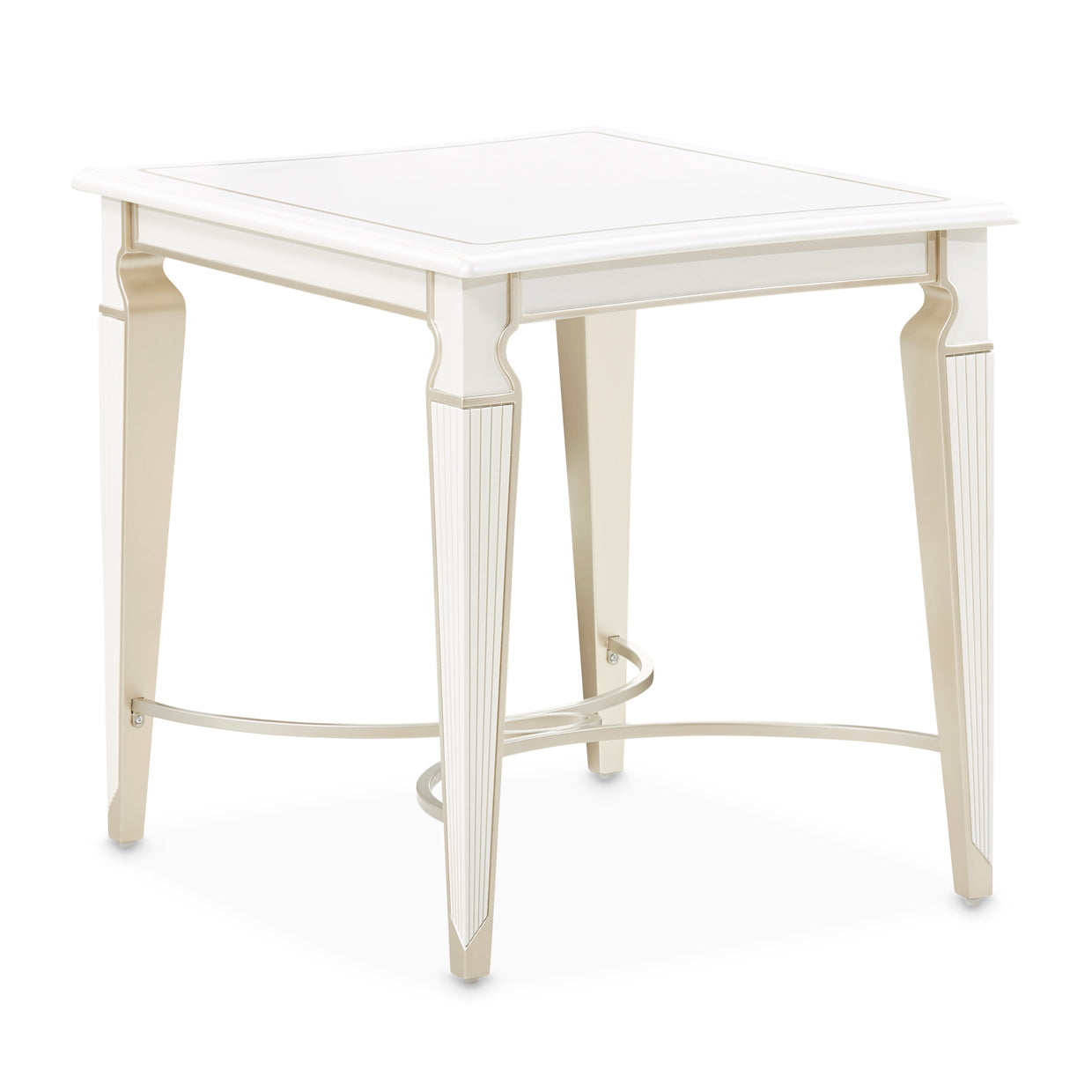 La Marisia Creamy Pearl End Table - Ornate Home