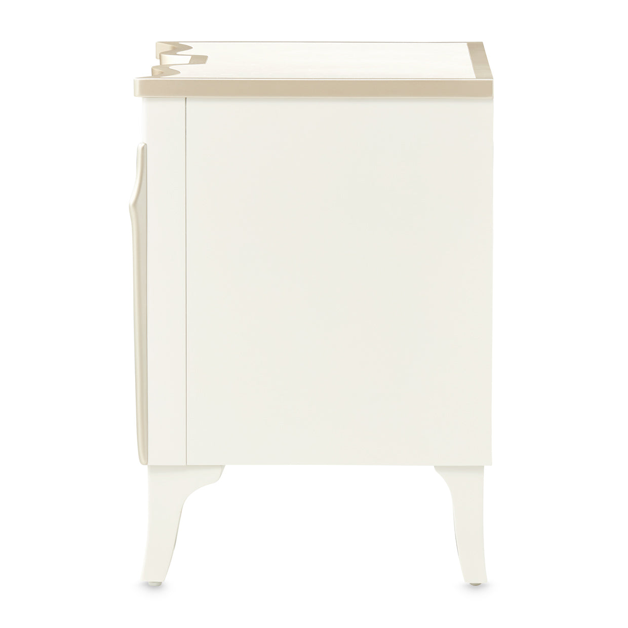 La Marisia Creamy Pearl Nightstand - Ornate Home