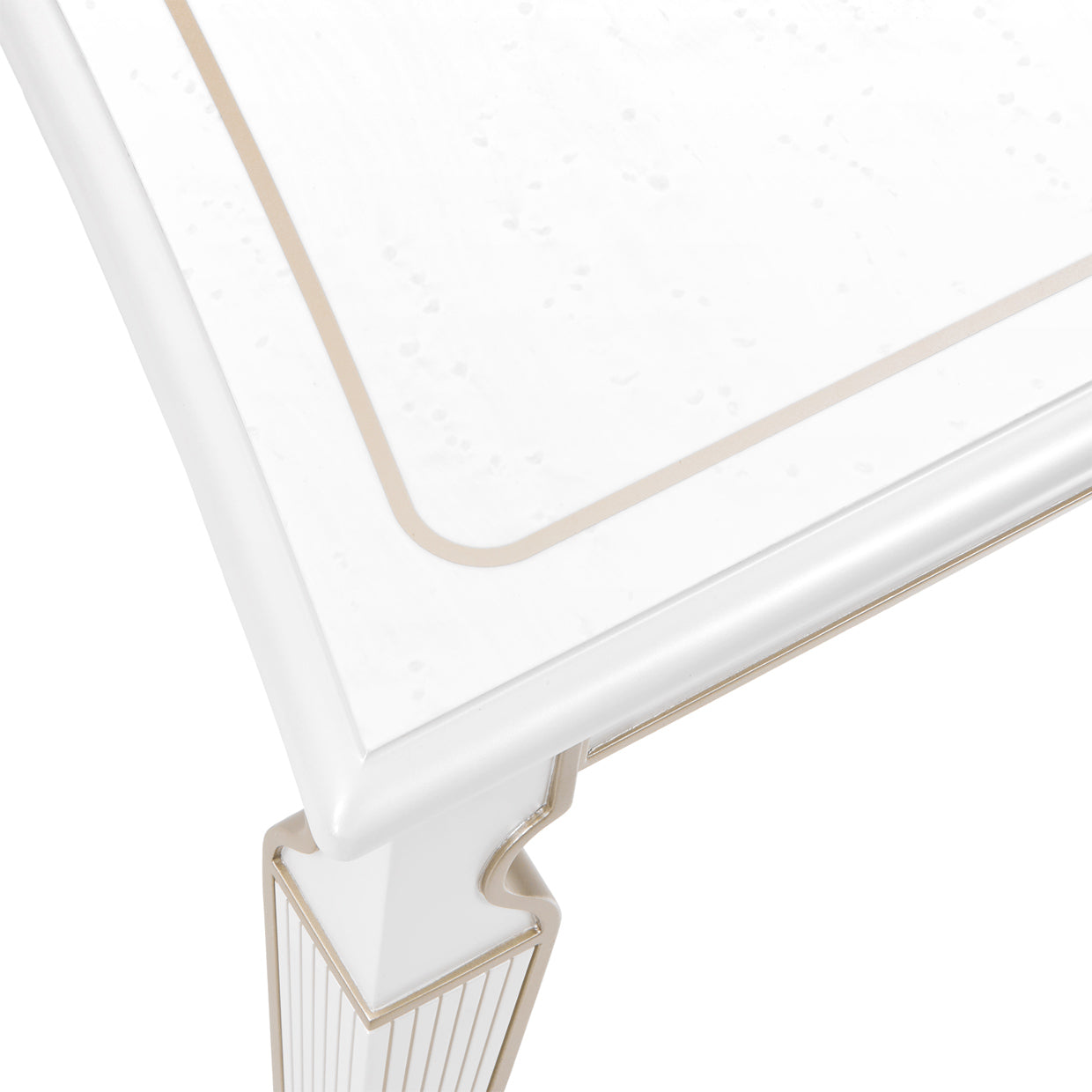 La Marisia Creamy Pearl Rectangular Dining Table - Ornate Home