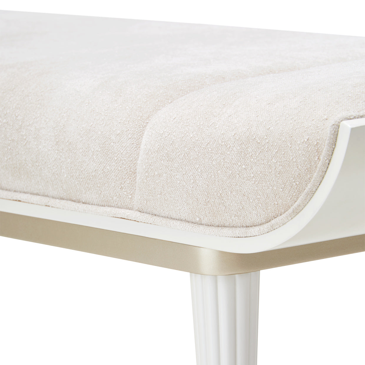 La Marisia Creamy Pearl/Tranquil Accent Bench - Ornate Home