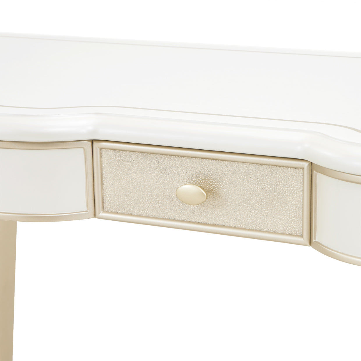 La Marisia Creamy Pearl Vanity with Mirror - Ornate Home