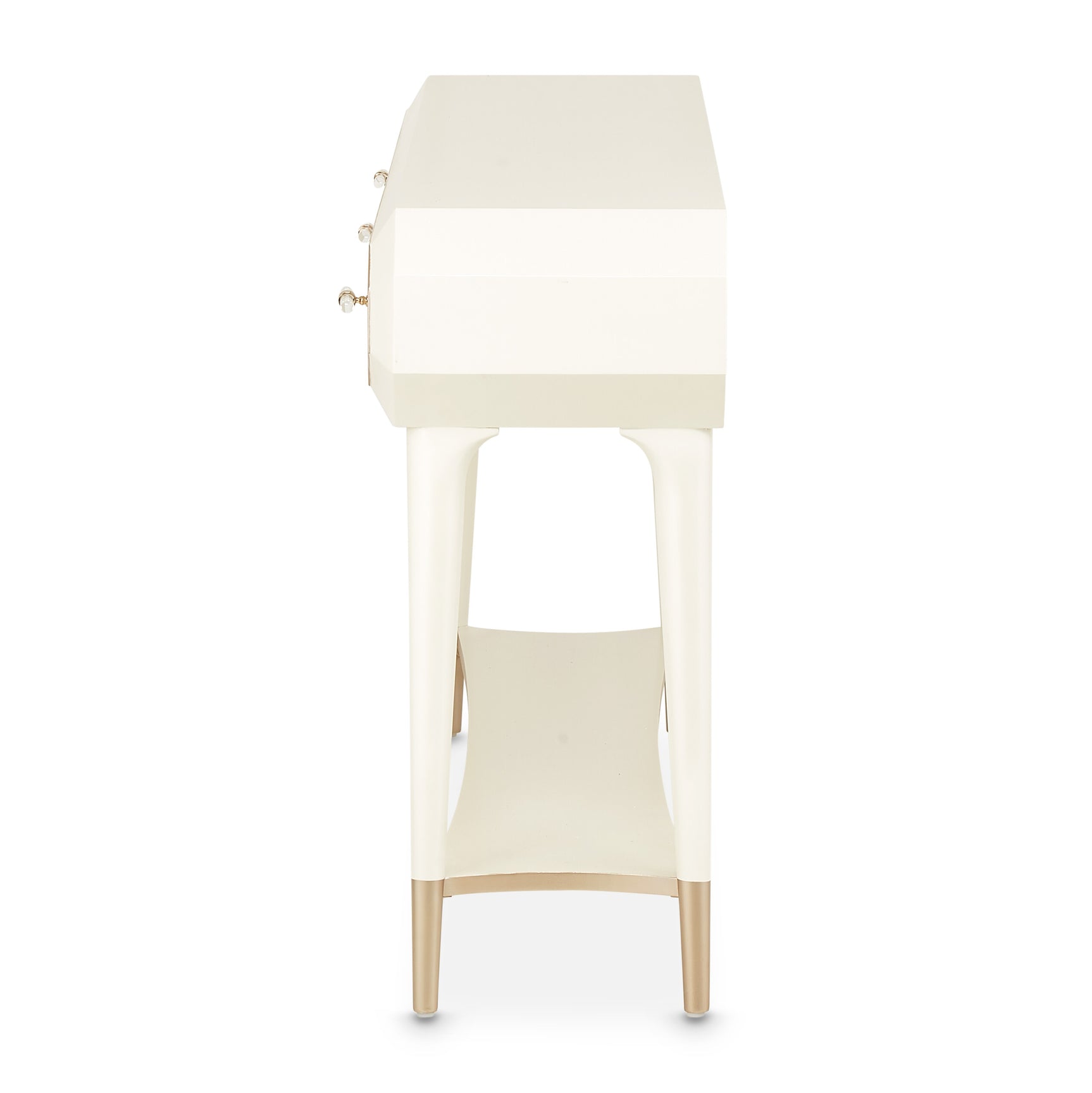 La Rachelle Medium Champagne Console Table - Ornate Home