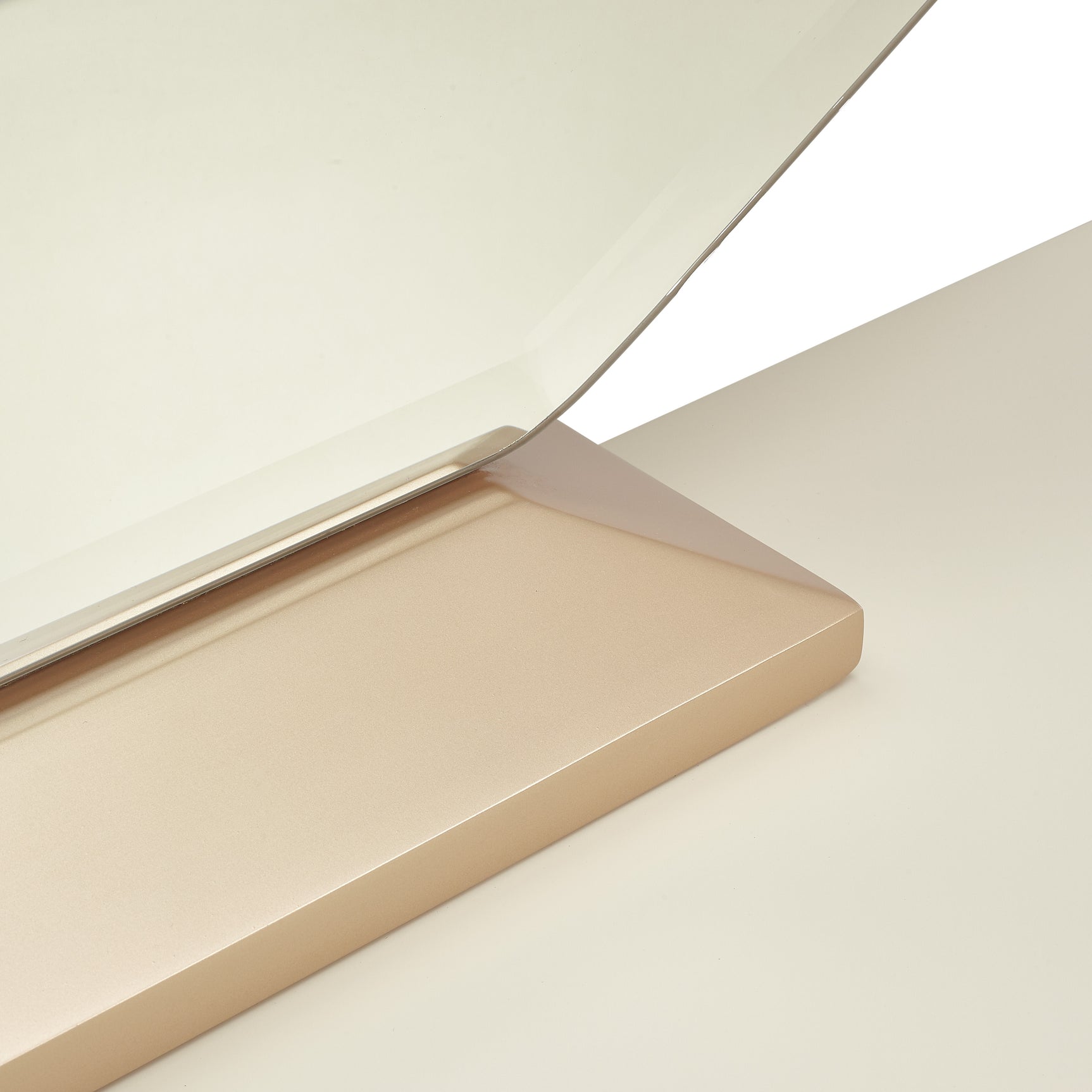 La Rachelle Medium Champagne Dresser and Mirror Set - Ornate Home