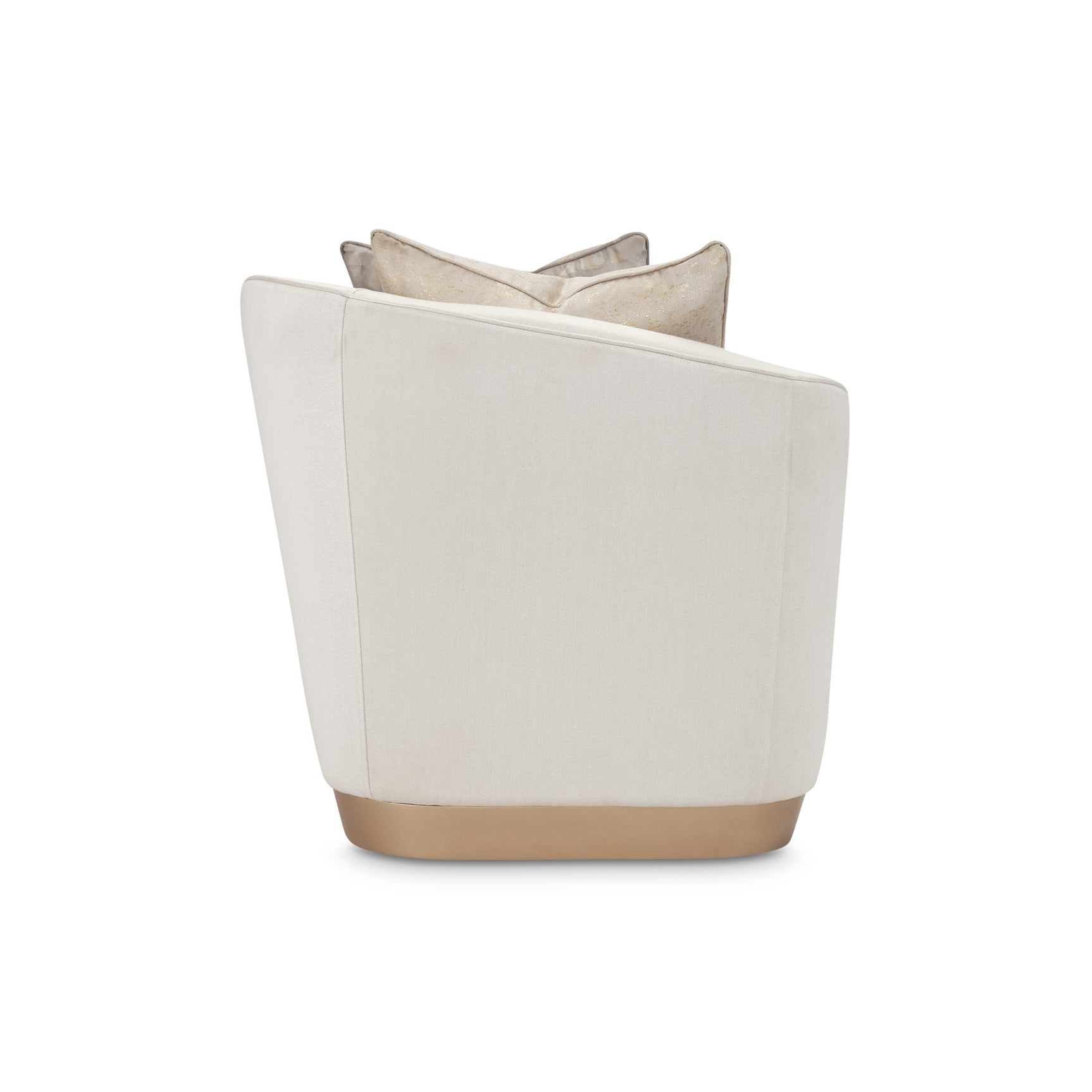 La Rachelle Medium Champagne/Icicle Chaise - Ornate Home