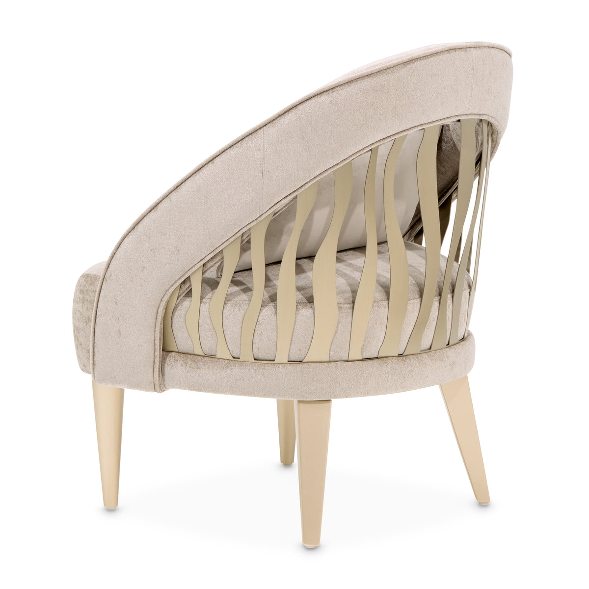La Rachelle Medium Champagne/Lustre Flame Accent Chair