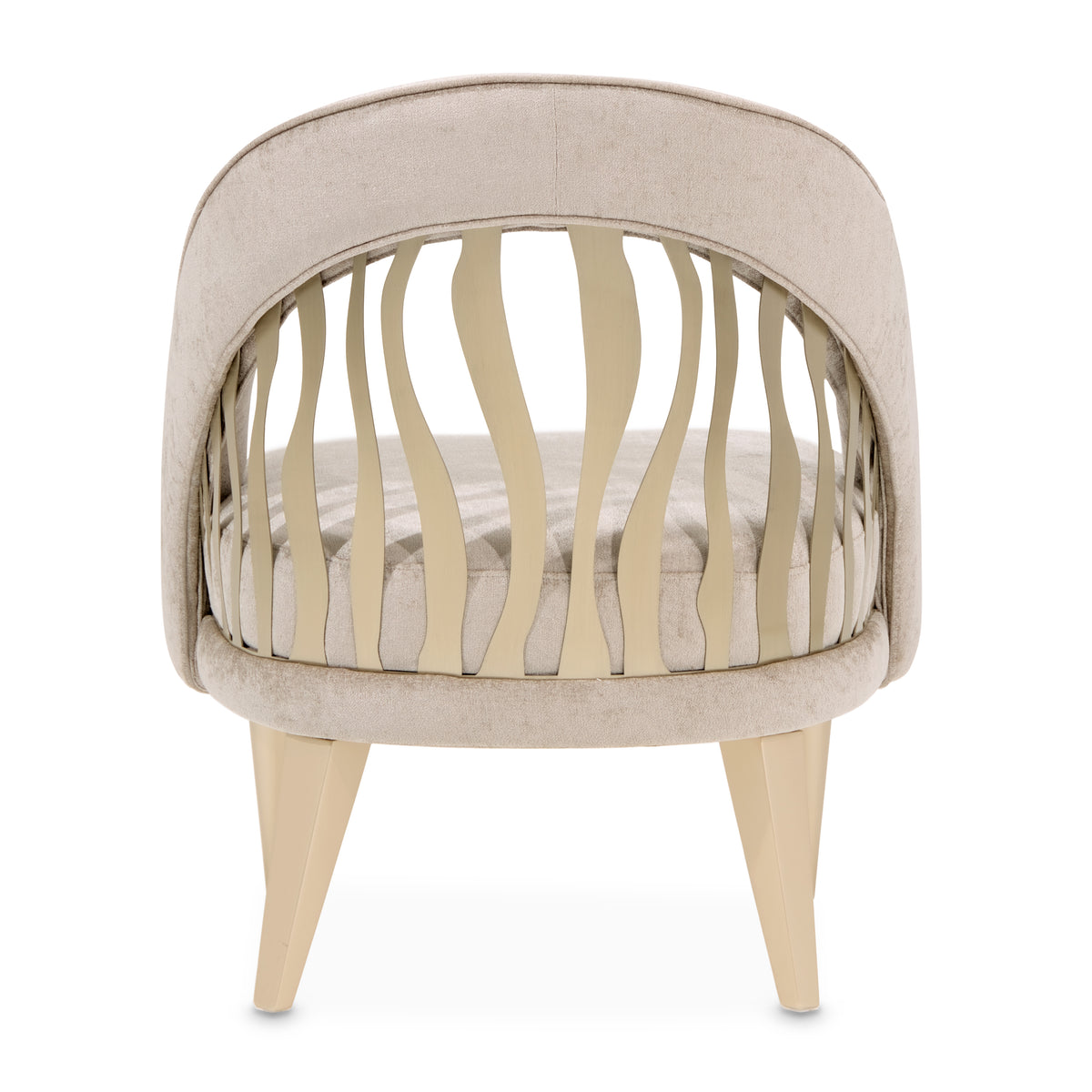 La Rachelle Medium Champagne/Lustre Flame Accent Chair