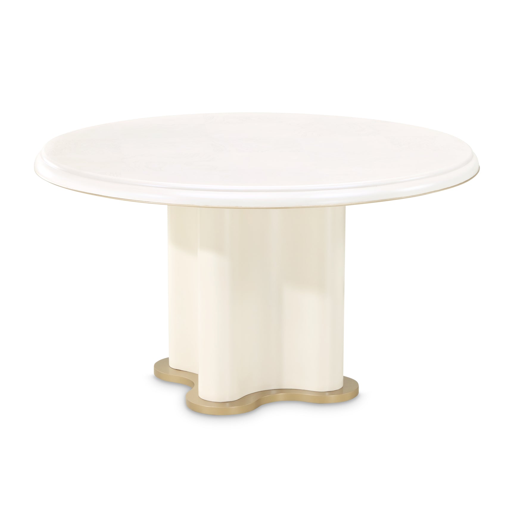 La Terrazza Creamy Pearl 54" Round Dining Table - Ornate Home