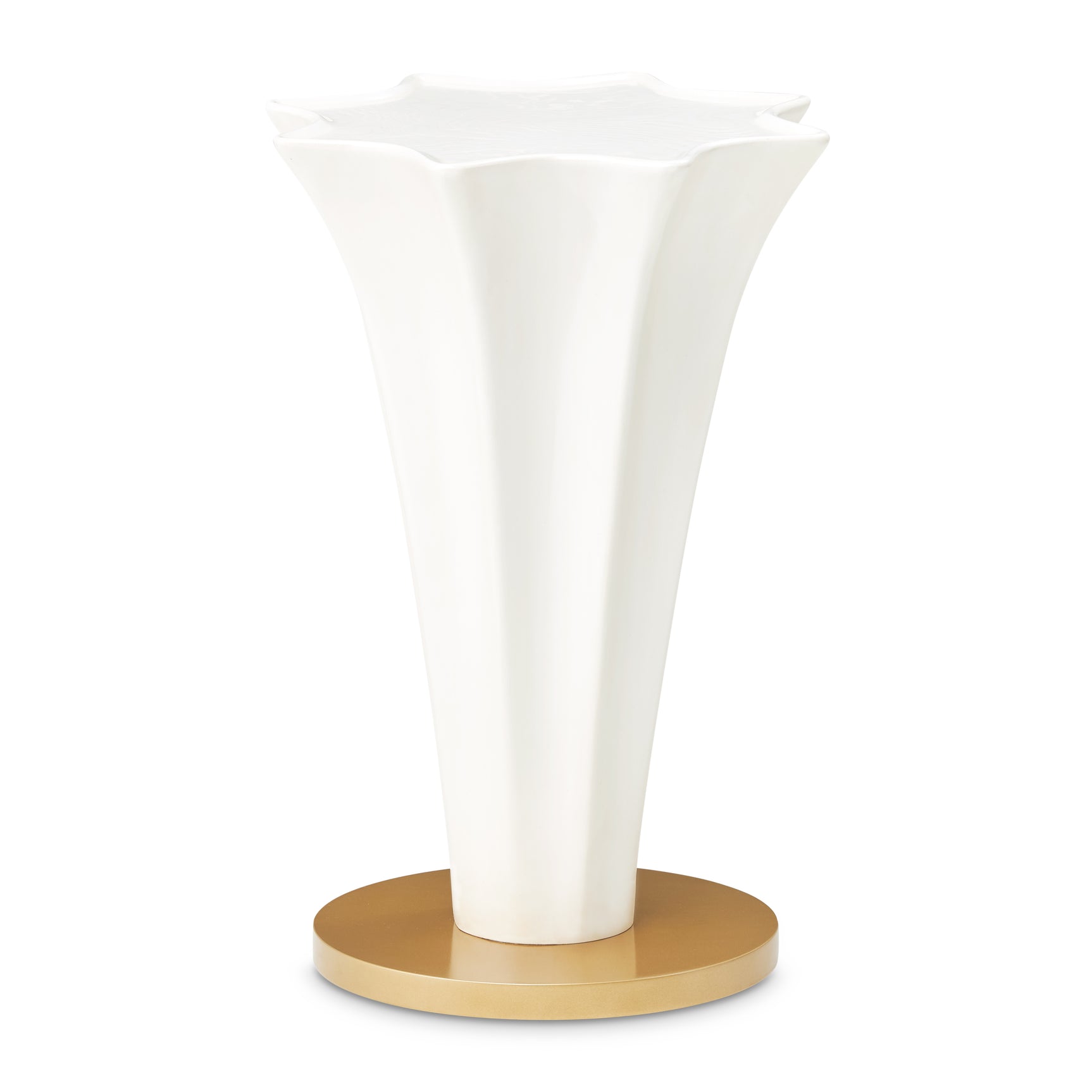 La Terrazza Creamy Pearl Chairside Table - Ornate Home
