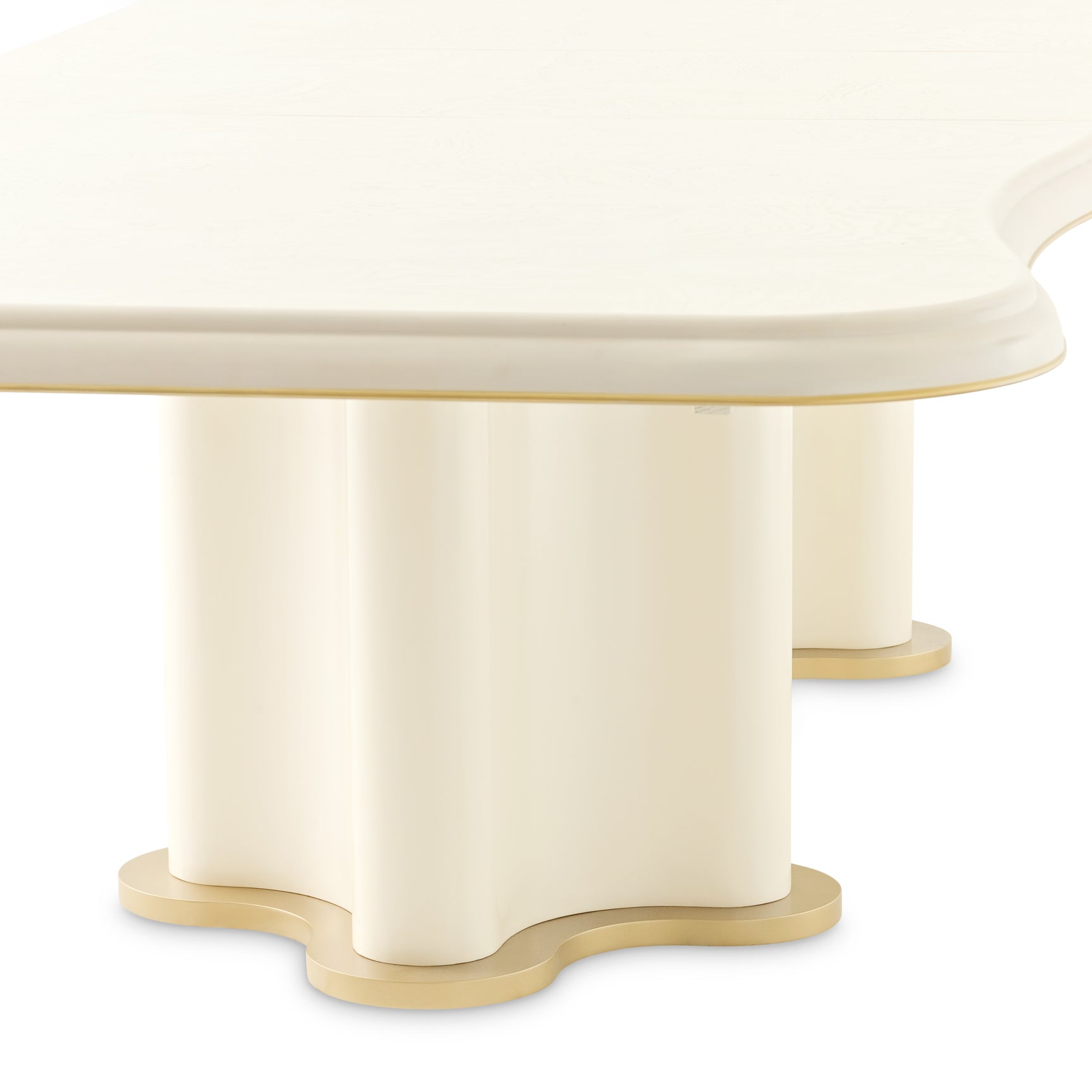 La Terrazza Creamy Pearl Double Pedestal Dining Table - Ornate Home