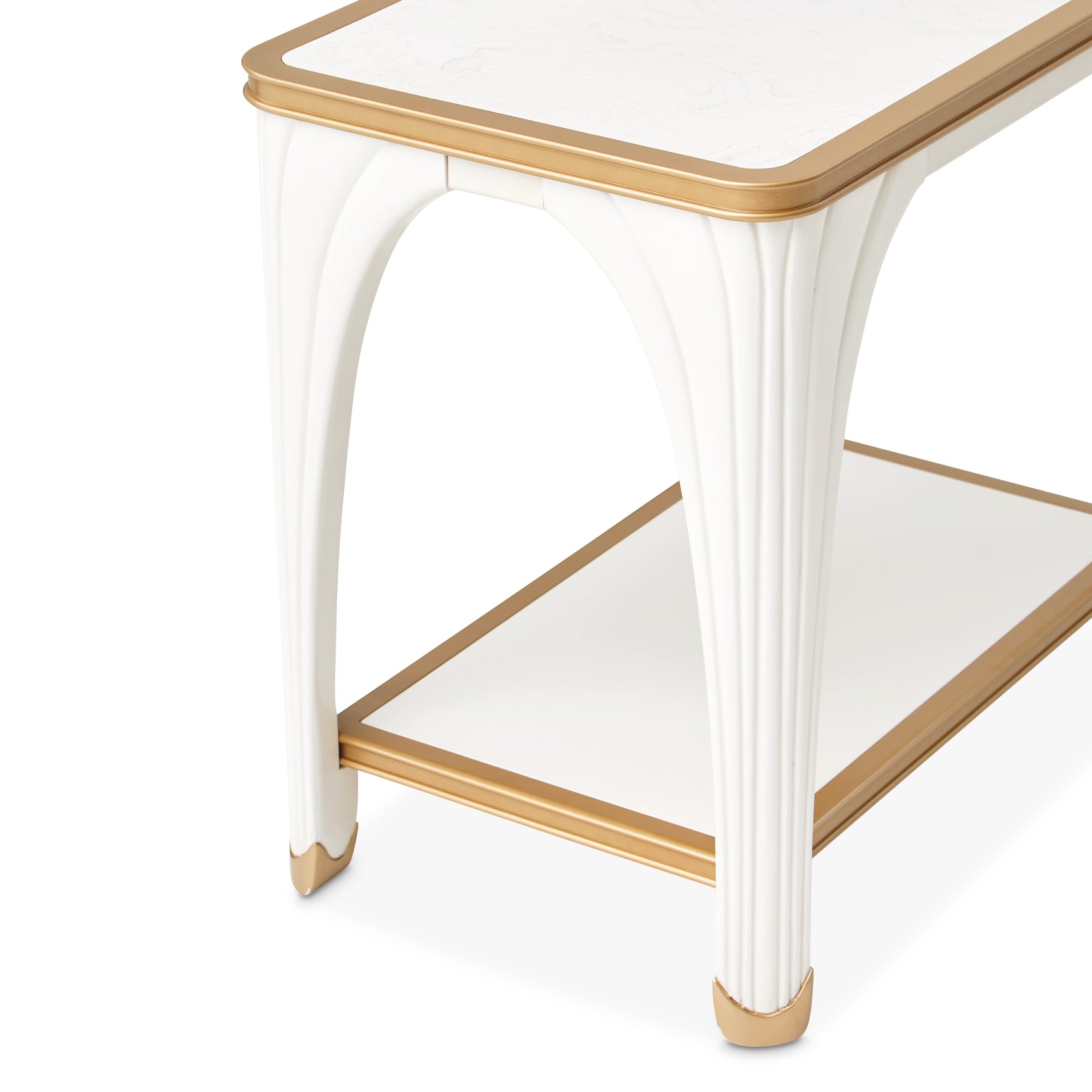 La Terrazza Creamy Pearl End Table - Ornate Home