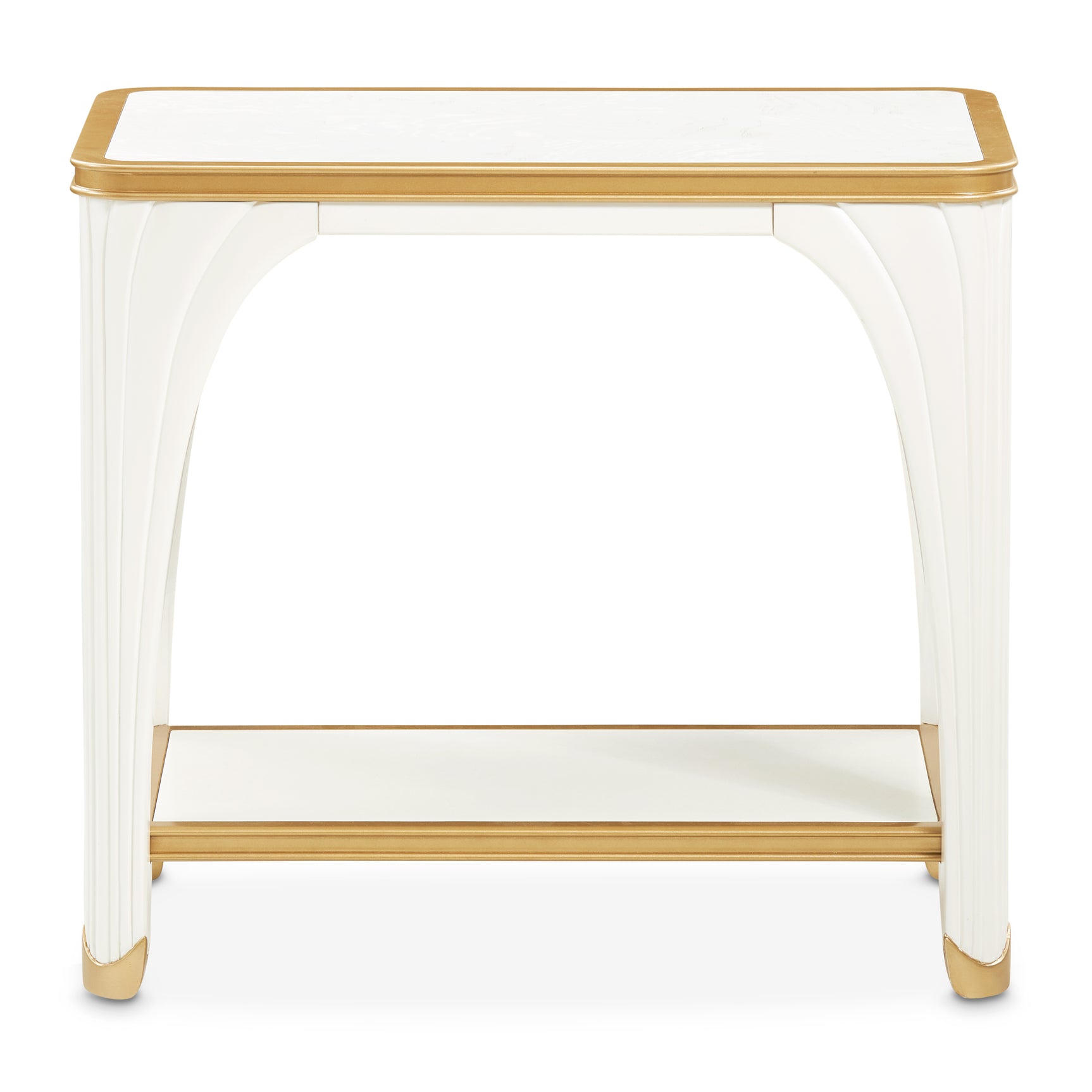 La Terrazza Creamy Pearl End Table - Ornate Home