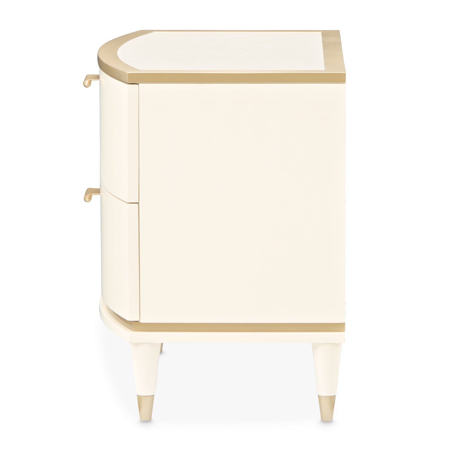 La Terrazza Creamy Pearl Nightstand, Large - Ornate Home