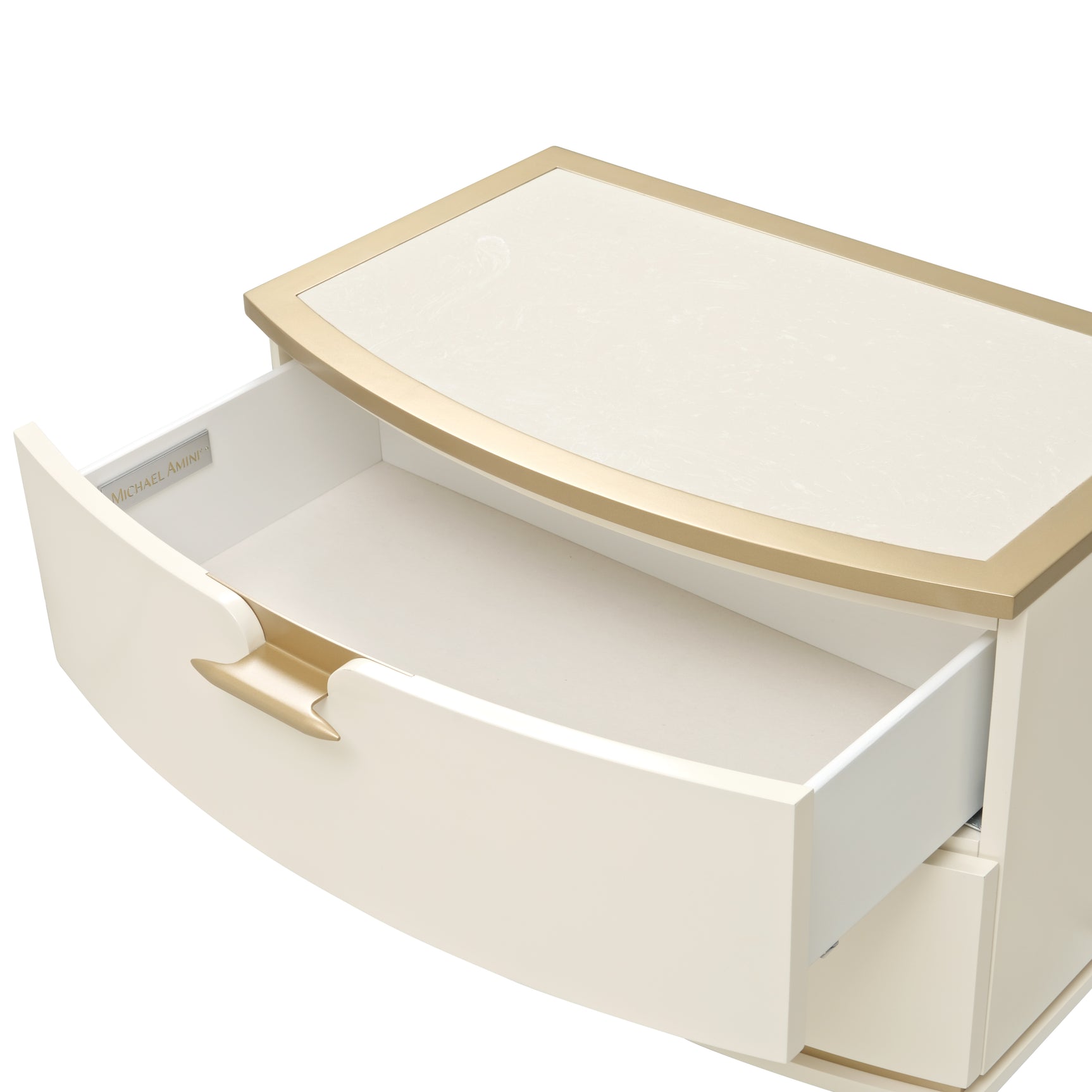 La Terrazza Creamy Pearl Nightstand, Large - Ornate Home
