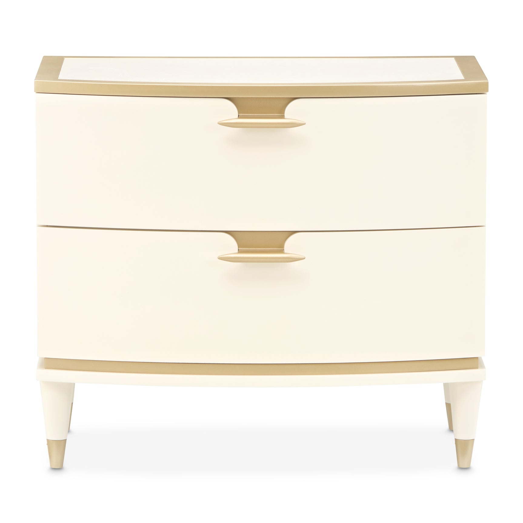La Terrazza Creamy Pearl Nightstand, Large - Ornate Home