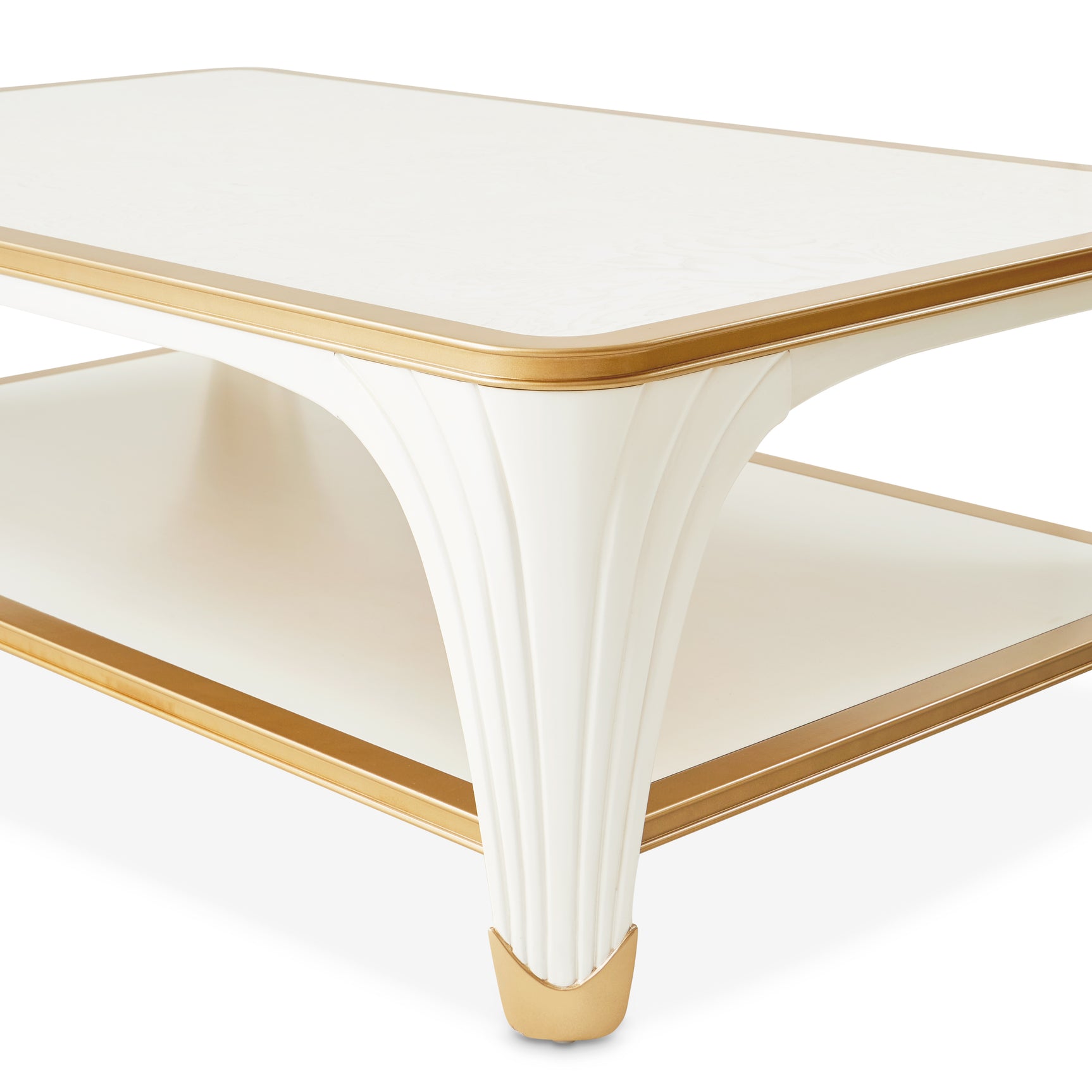 La Terrazza Creamy Pearl Rectangular Cocktail Table - Ornate Home