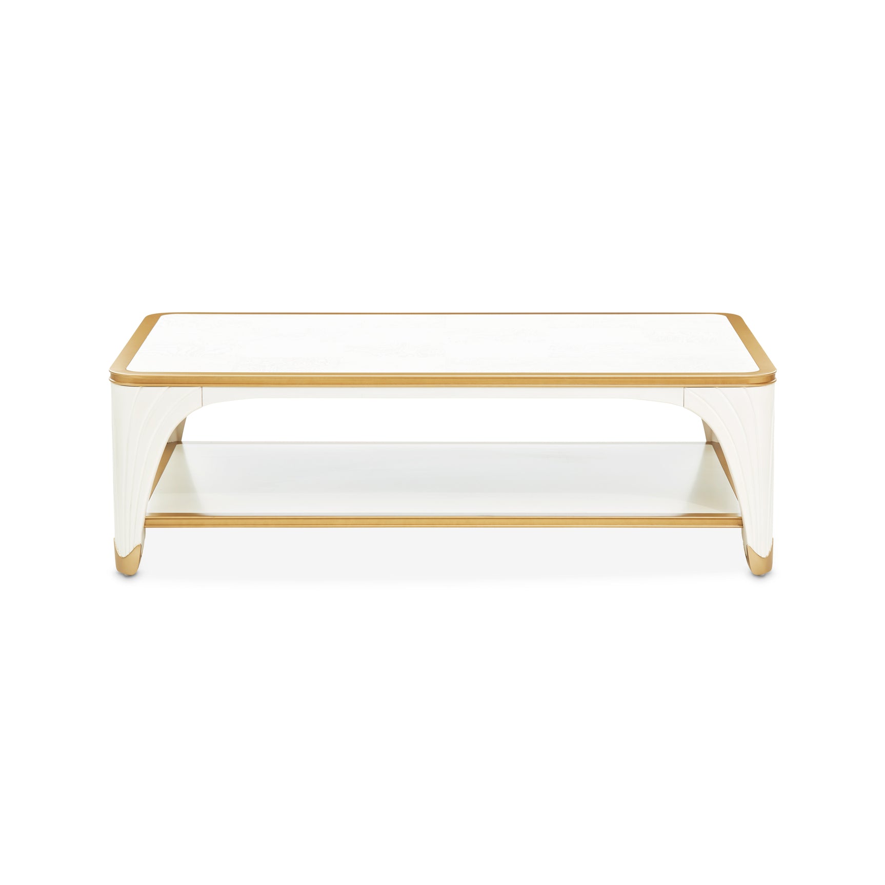 La Terrazza Creamy Pearl Rectangular Cocktail Table - Ornate Home