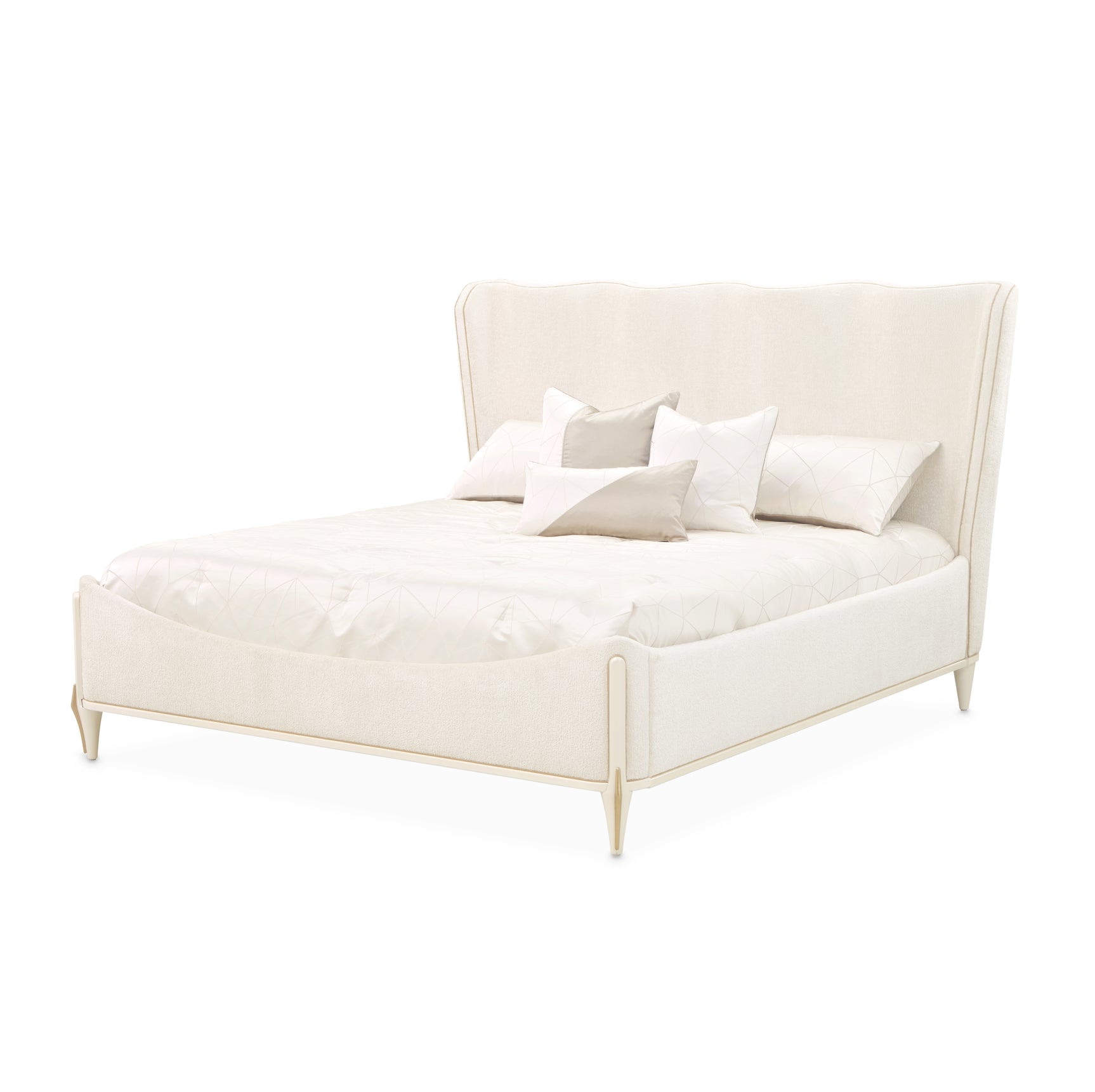 La Terrazza Creamy Pearl/Starlight Panel Bed - Ornate Home