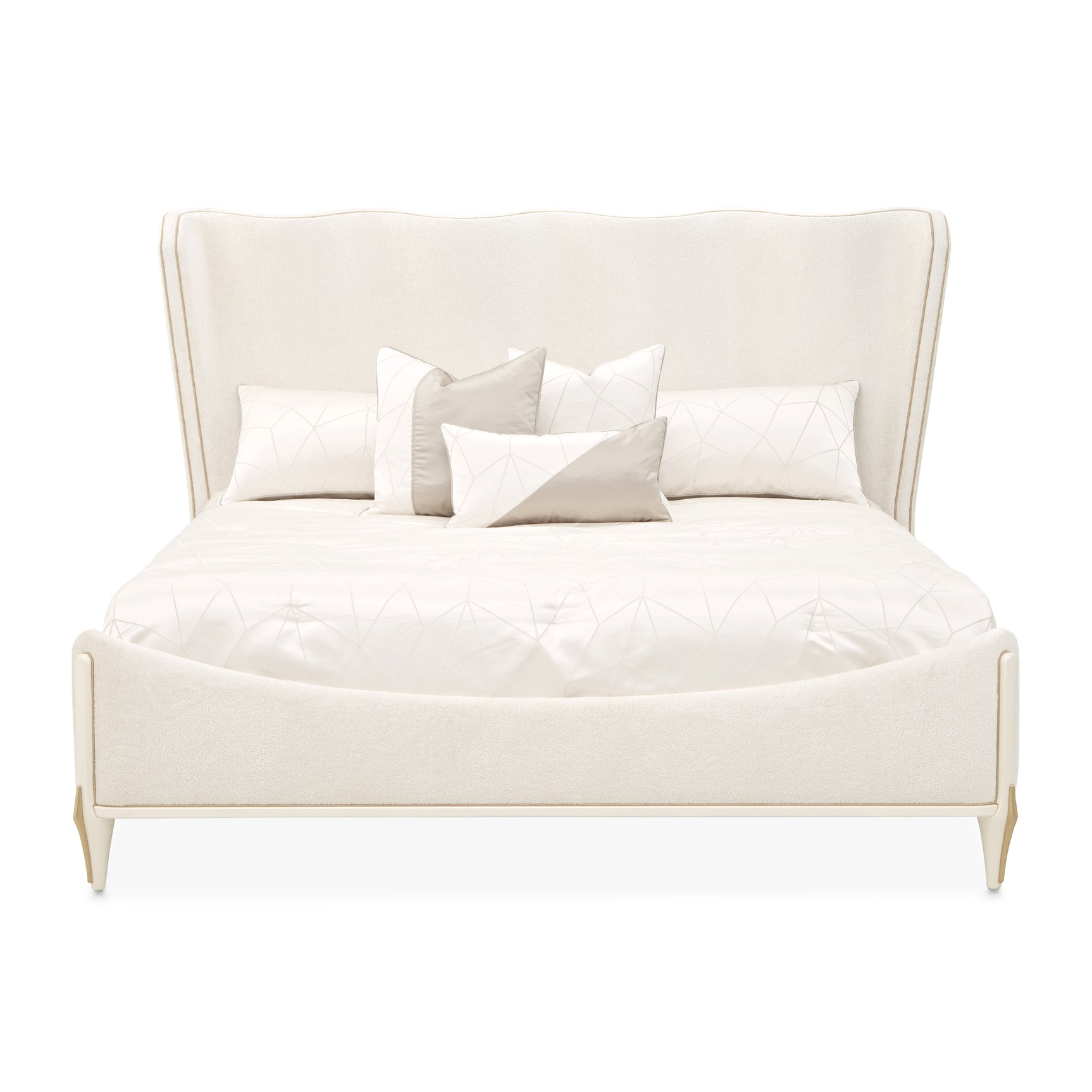 La Terrazza Creamy Pearl/Starlight Panel Bed - Ornate Home
