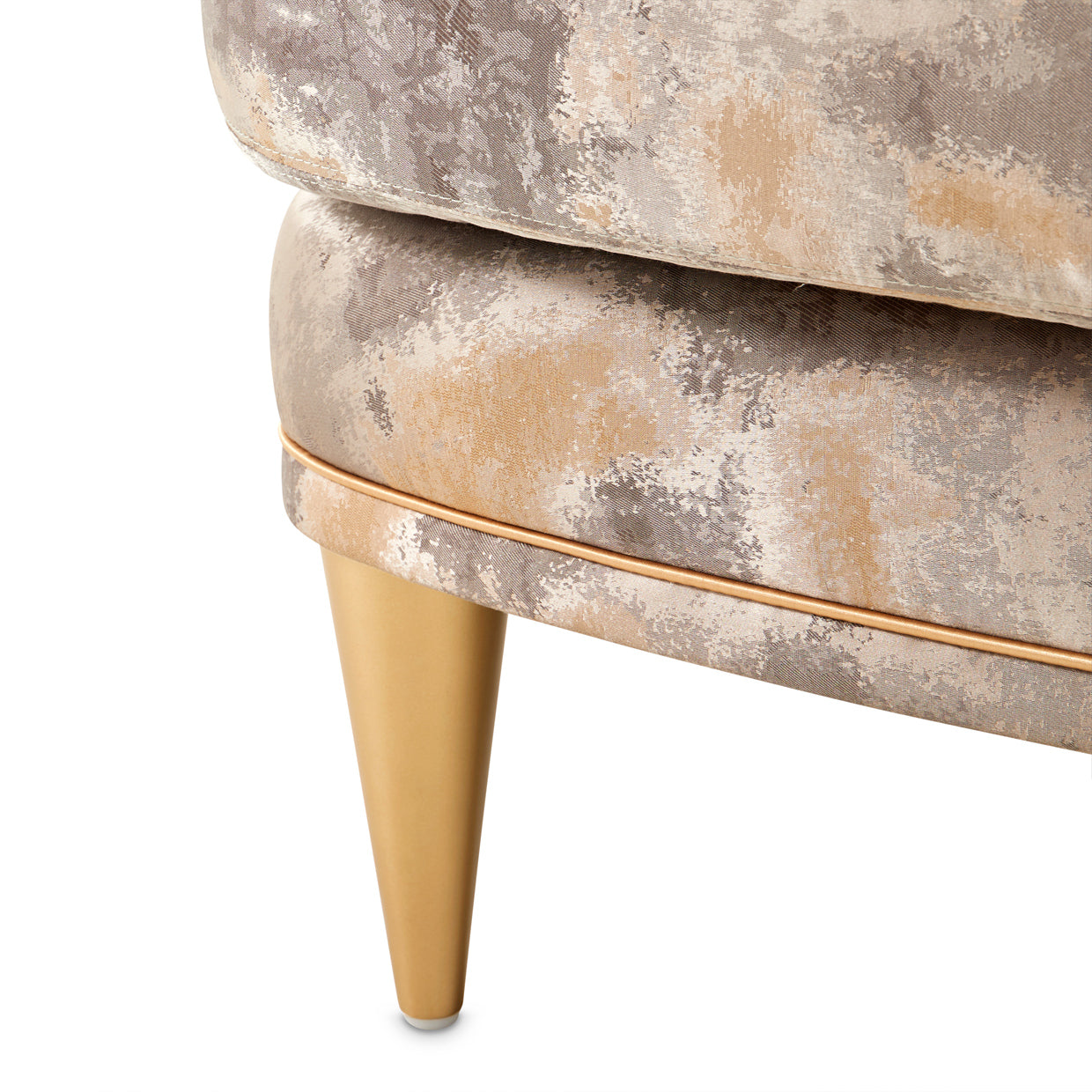 La Terrazza Light Champagne/Cappuccino Accent Chair - Ornate Home