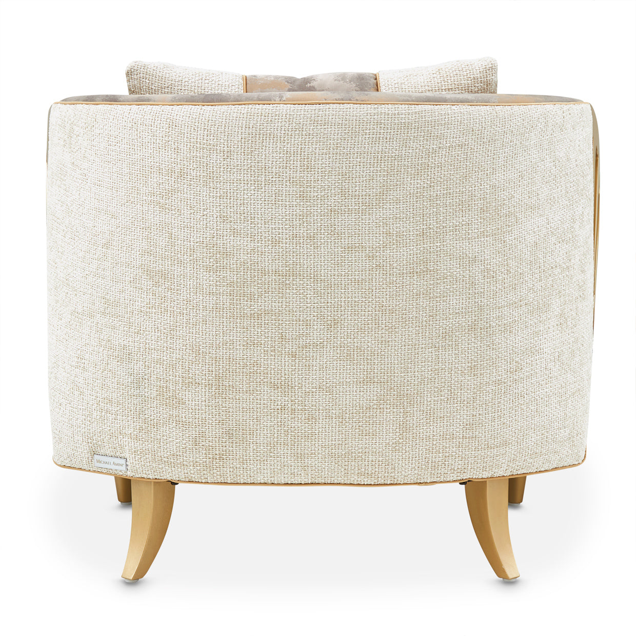 La Terrazza Light Champagne/Cappuccino Accent Chair - Ornate Home
