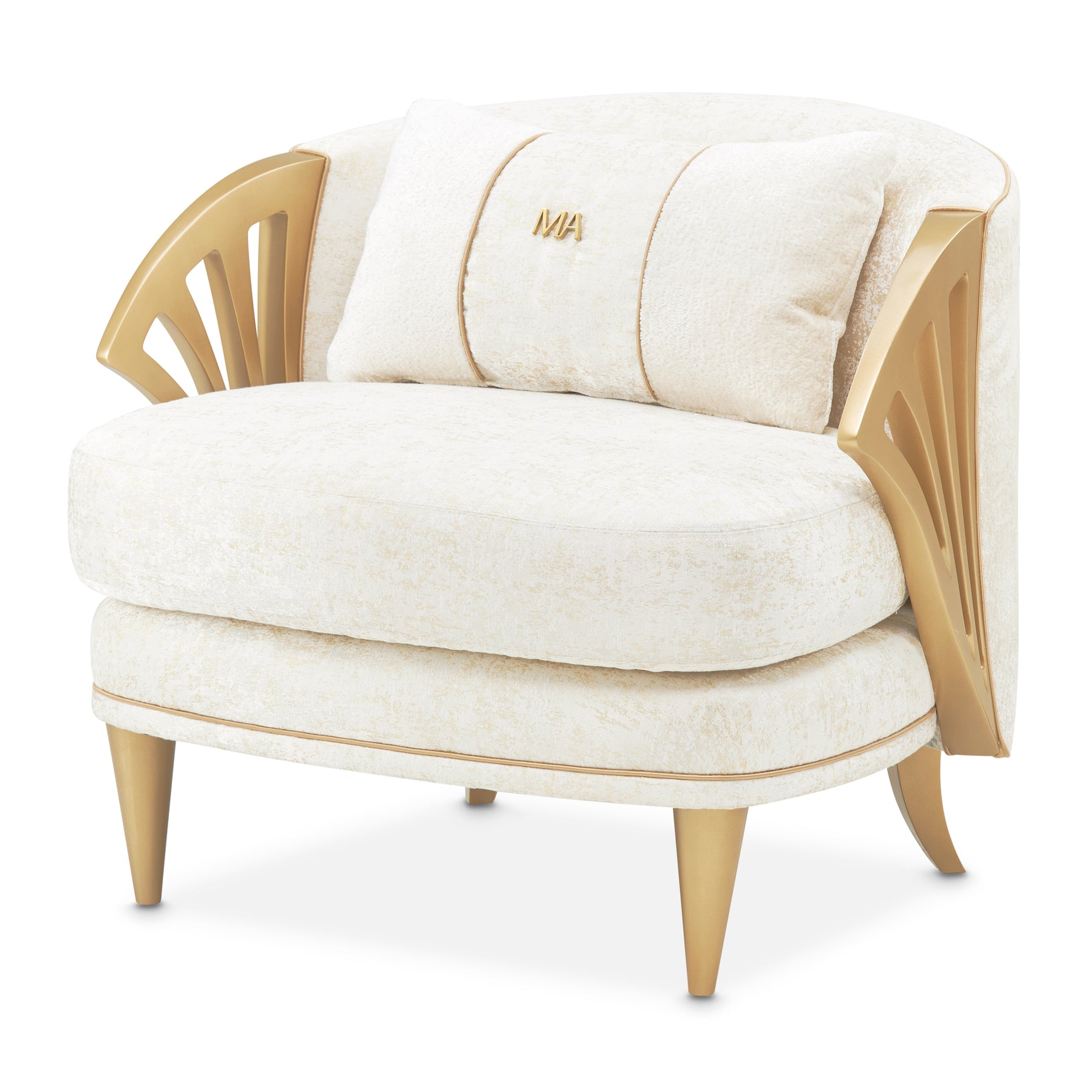 La Terrazza Light Champagne/Starlight Accent Chair - Ornate Home
