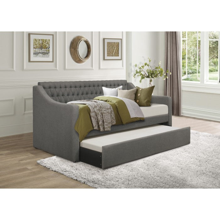 Labelle Dark Gray Daybed with Trundle - Ornate Home