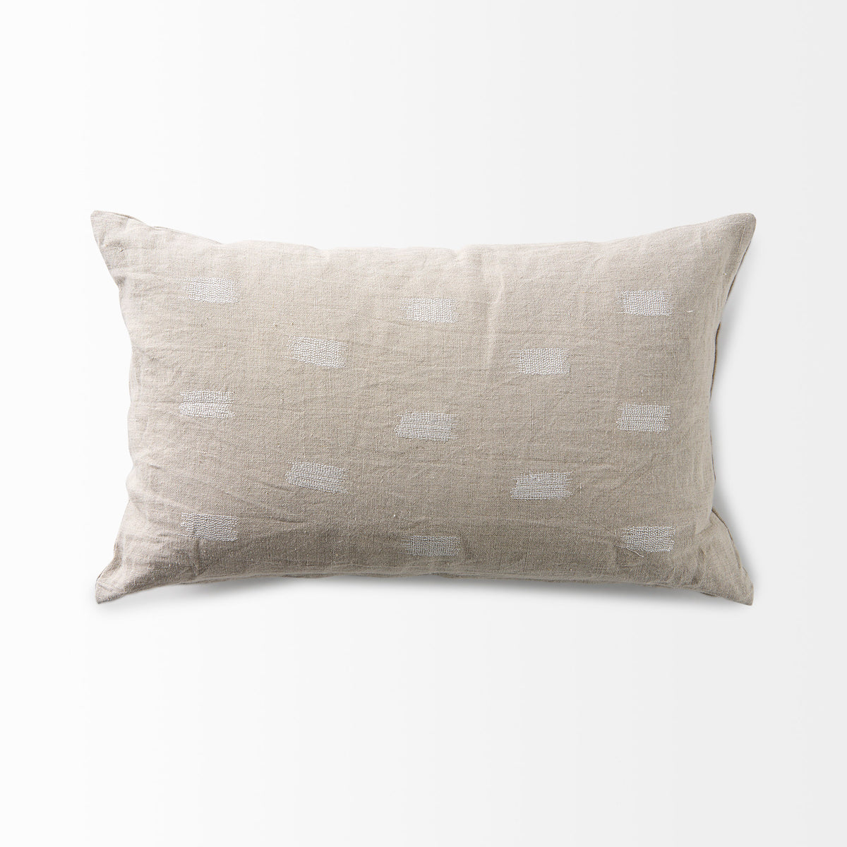 Lacey Beige/White 13x21 Decorative Pillow Cover