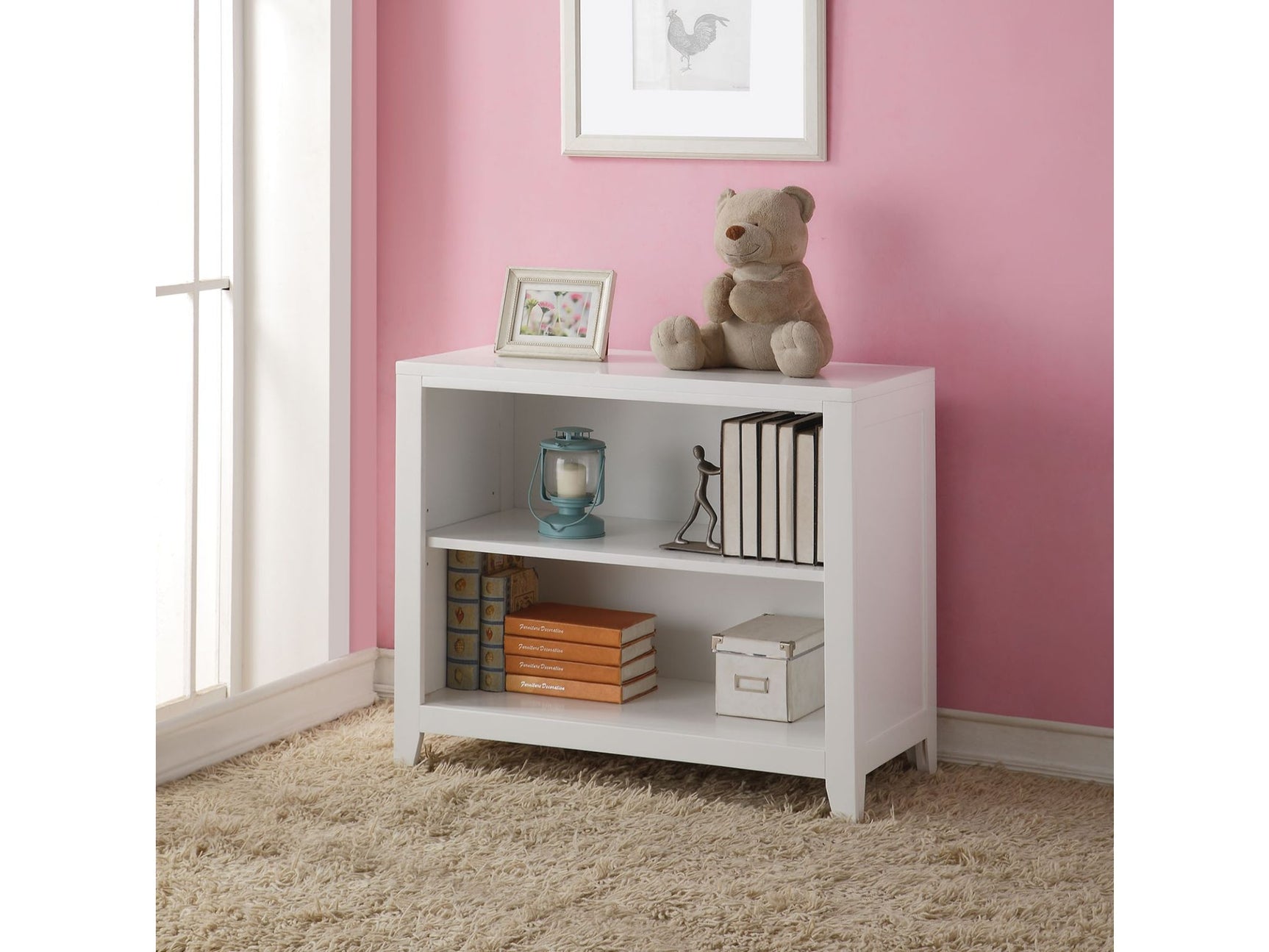 Lacey White Bookcase - Ornate Home