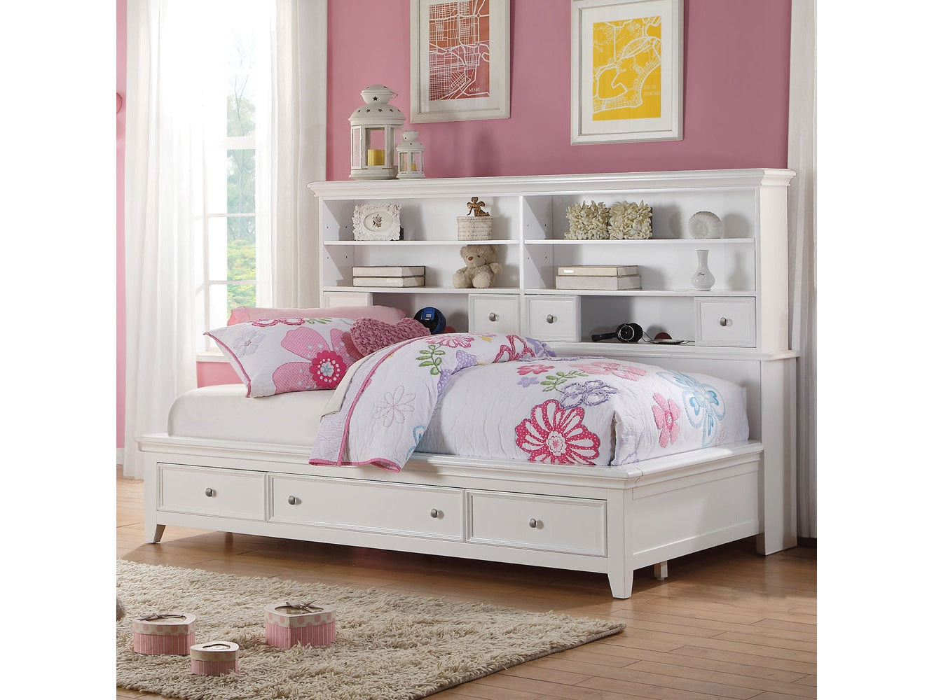 Lacey White Daybed (Full Size) - Ornate Home