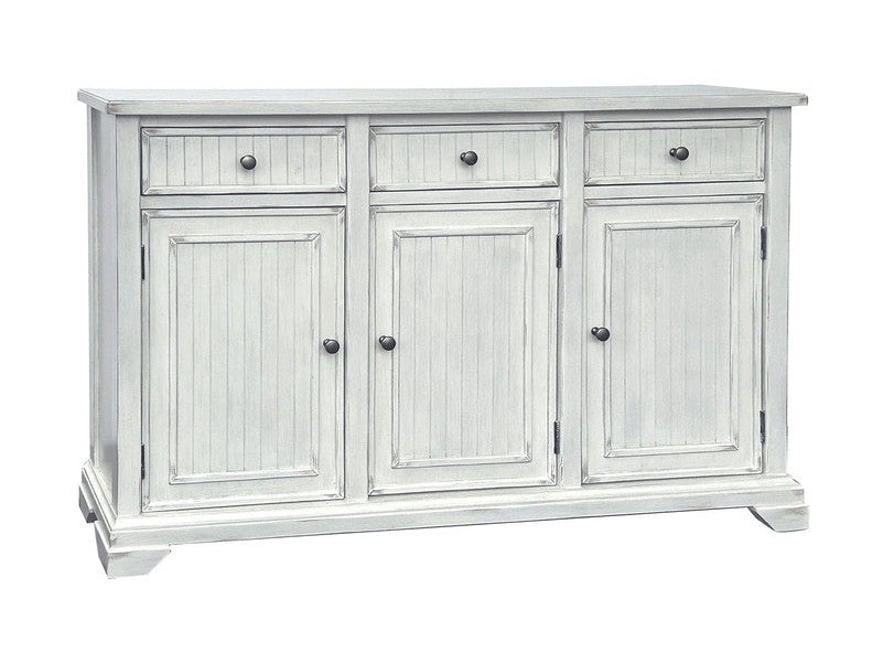 Lacey White Three-Door Sideboard - Ornate Home