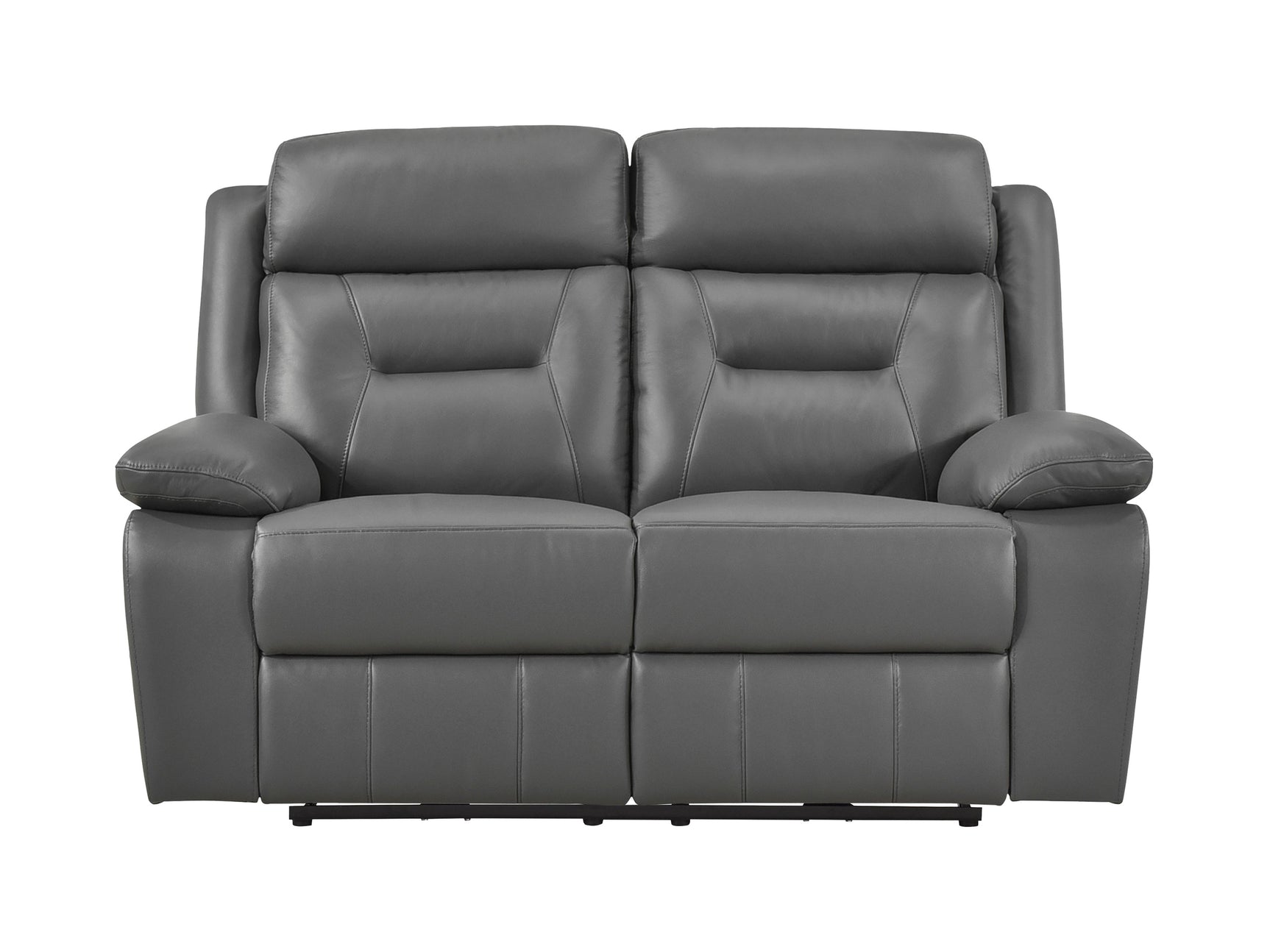 Laconia Dark Gray Power Double Reclining Loveseat - Ornate Home