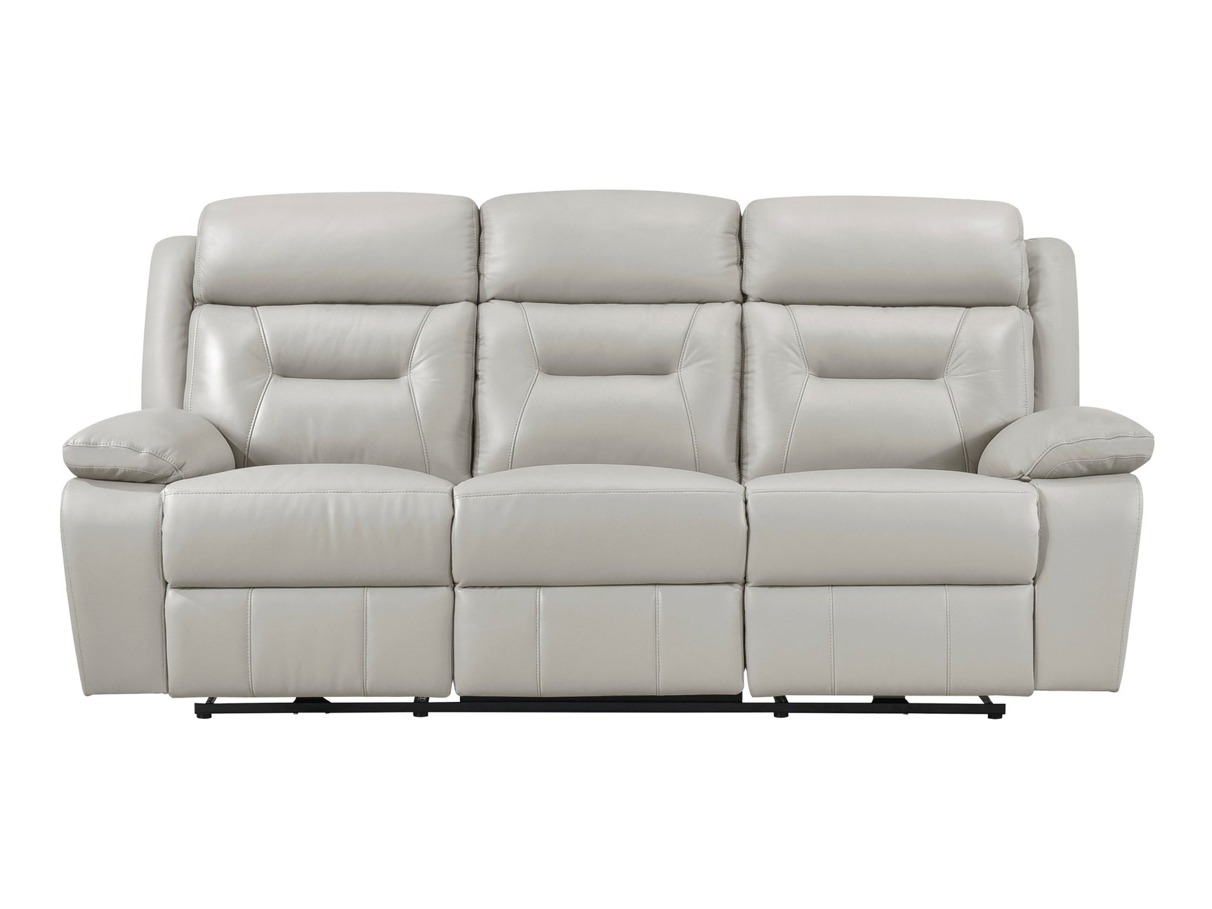 Laconia Silver Power Double Reclining Sofa - Ornate Home