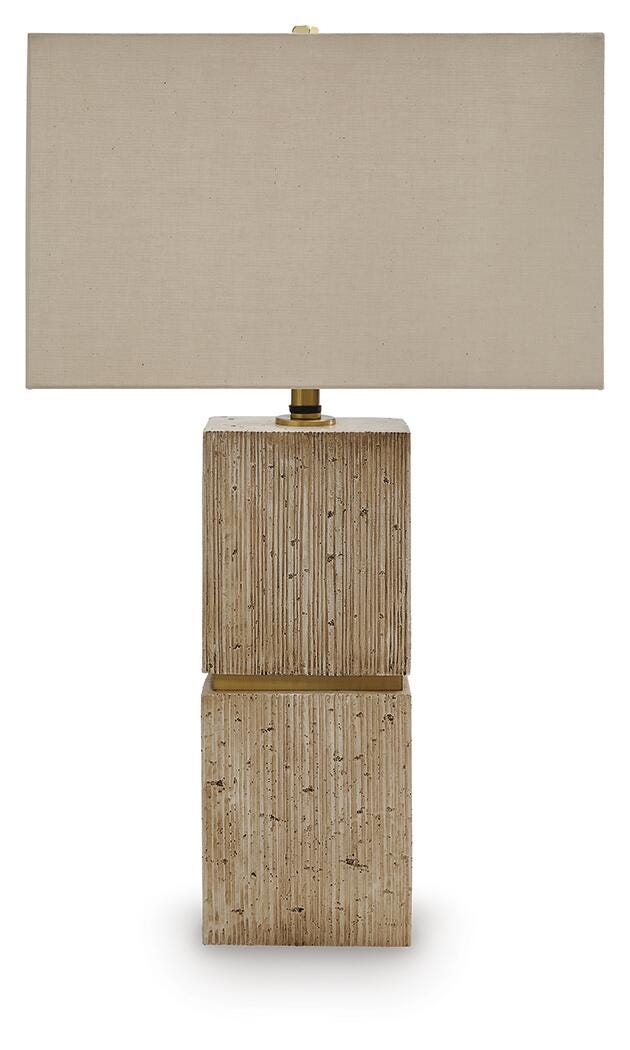 Laddner Beige Table Lamp - Ornate Home