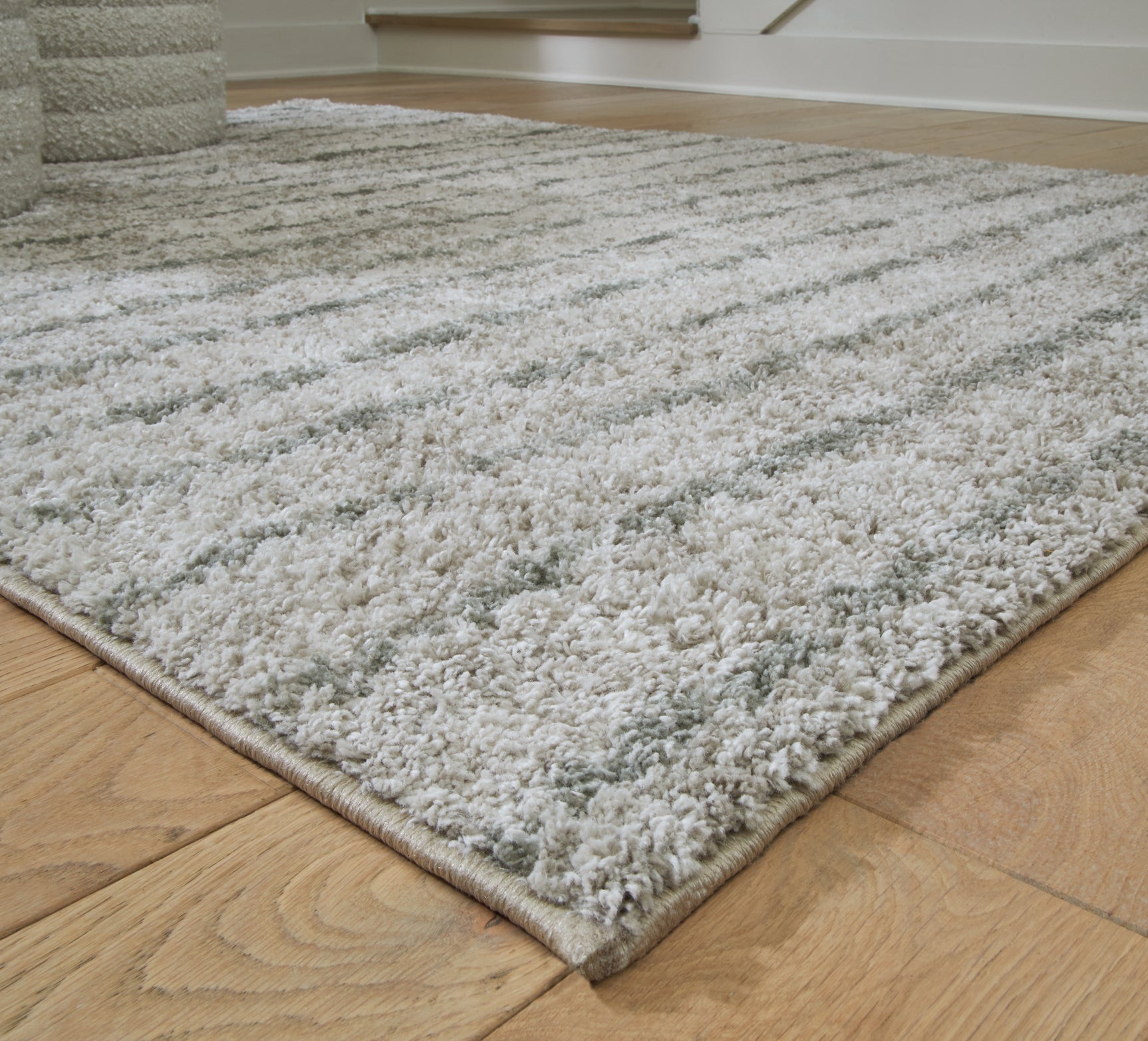 Laddway Cream/Green Medium Rug - Ornate Home