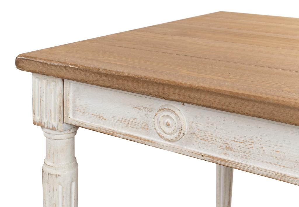 Lady's White Dining Table - Ornate Home