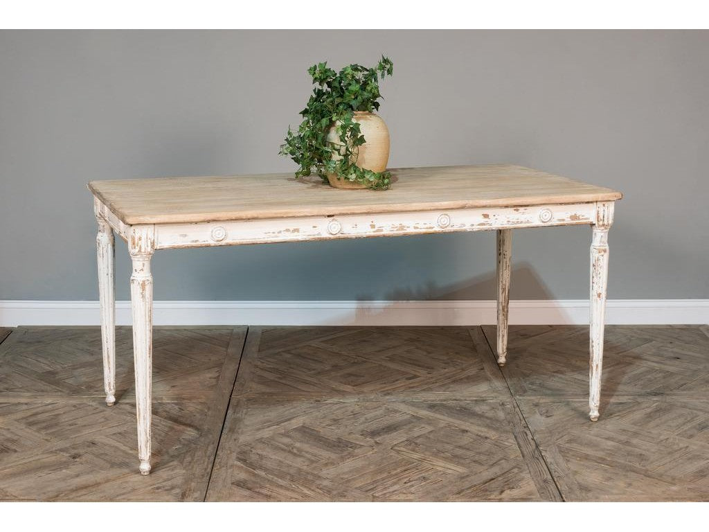 Lady's White Dining Table - Ornate Home