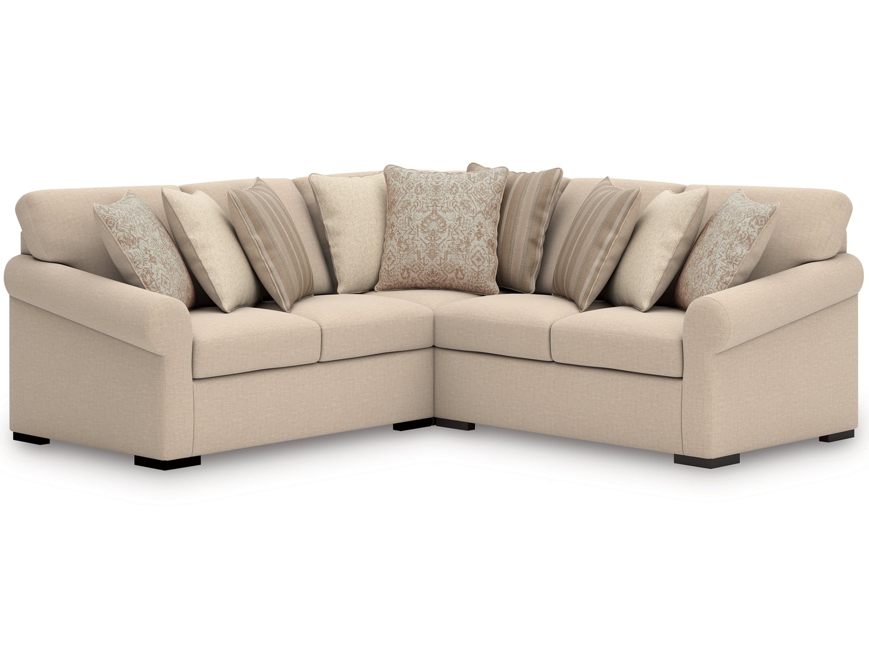LadyMae Twill 3-Piece Sectional - Ornate Home