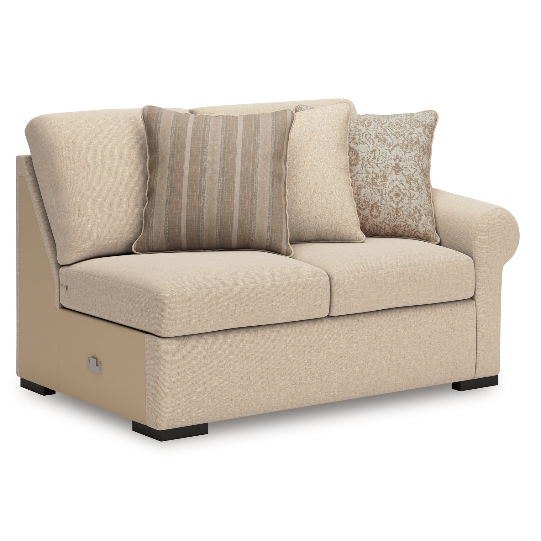 LadyMae Twill 5-Piece Sectional with Left Chaise - Ornate Home