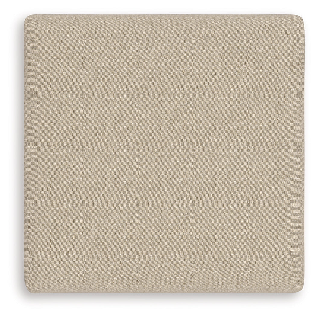 LadyMae Twill Oversized Accent Ottoman - Ornate Home