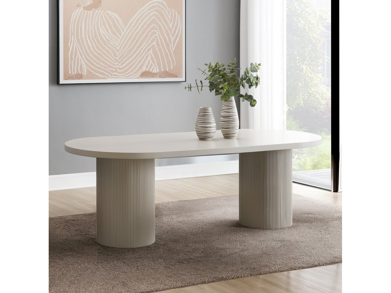 Laela Bone White Dining Table - Ornate Home