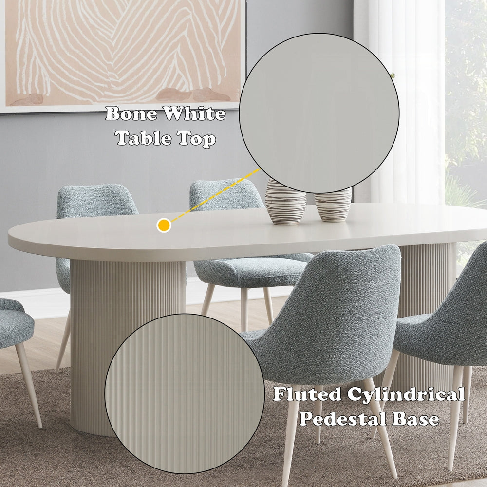 Laela Bone White Dining Table - Ornate Home