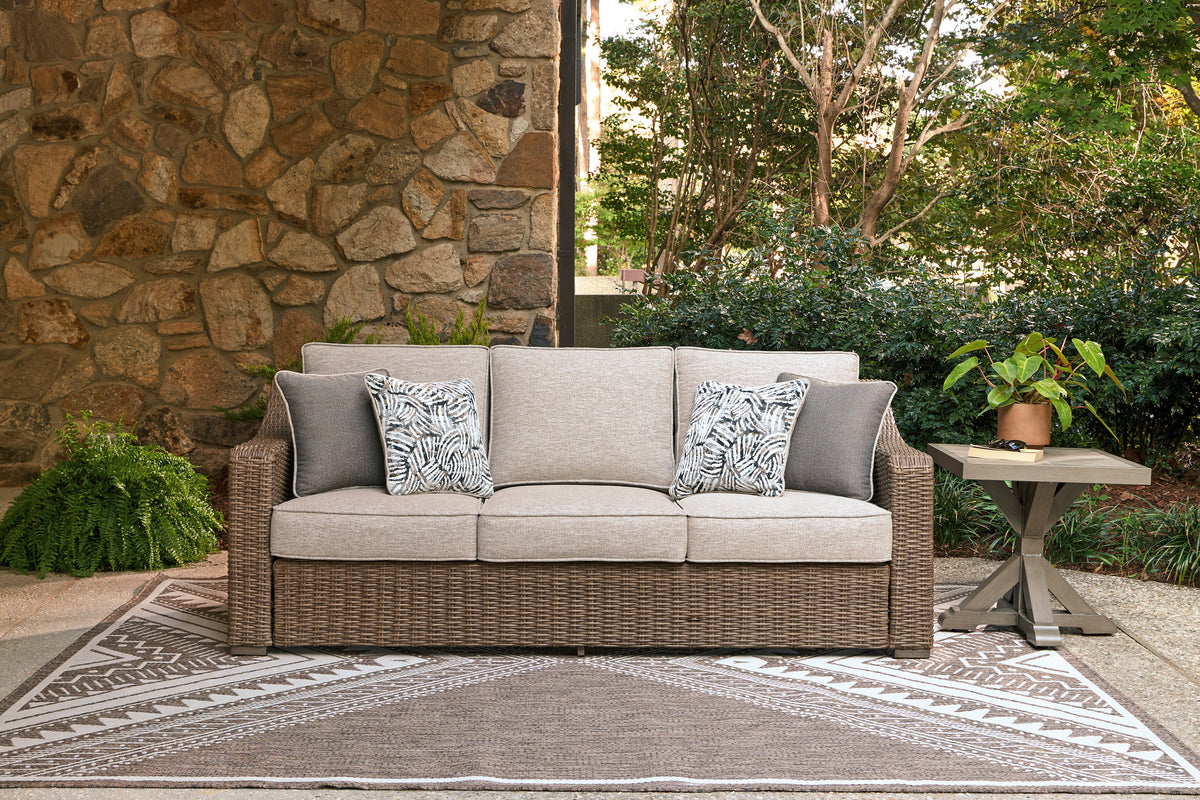 Laguna Heights Beige 3-Piece Outdoor Seating Set (Sofa, Loveeat & Recliner) - Ornate Home