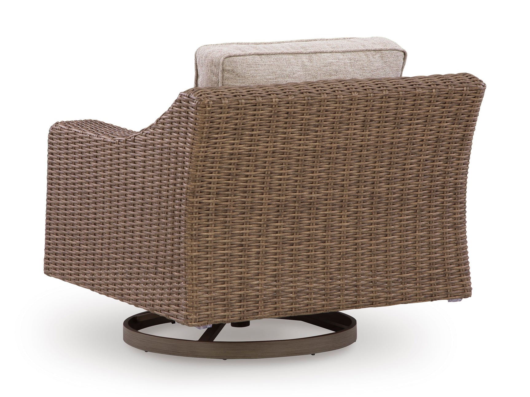Laguna Heights Beige 3-Piece Outdoor Seating Set (Sofa & 2 Swivel Lounge) - Ornate Home